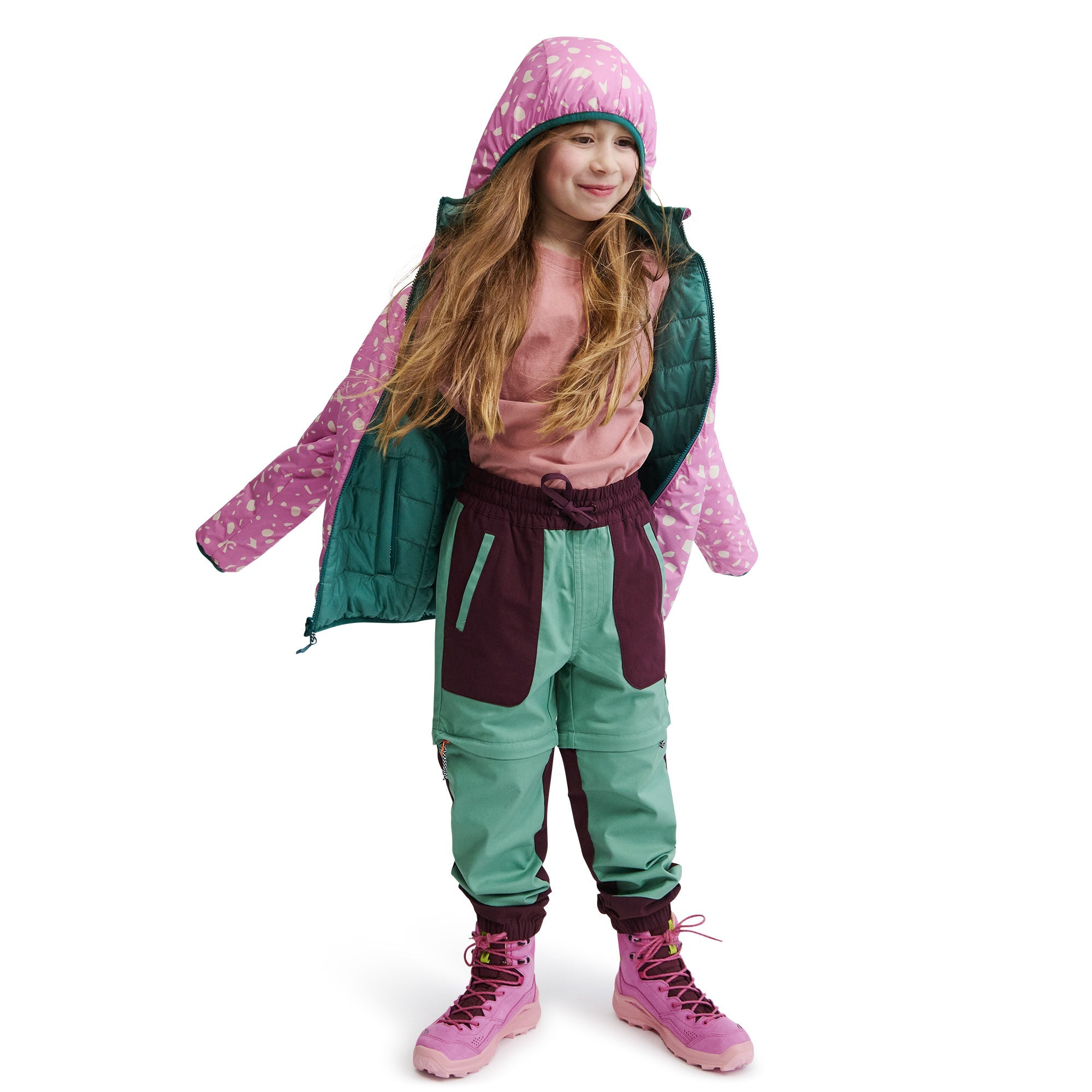 Wendbare Jacke PrimaLoft Glow Underground Jade Green / Taffy