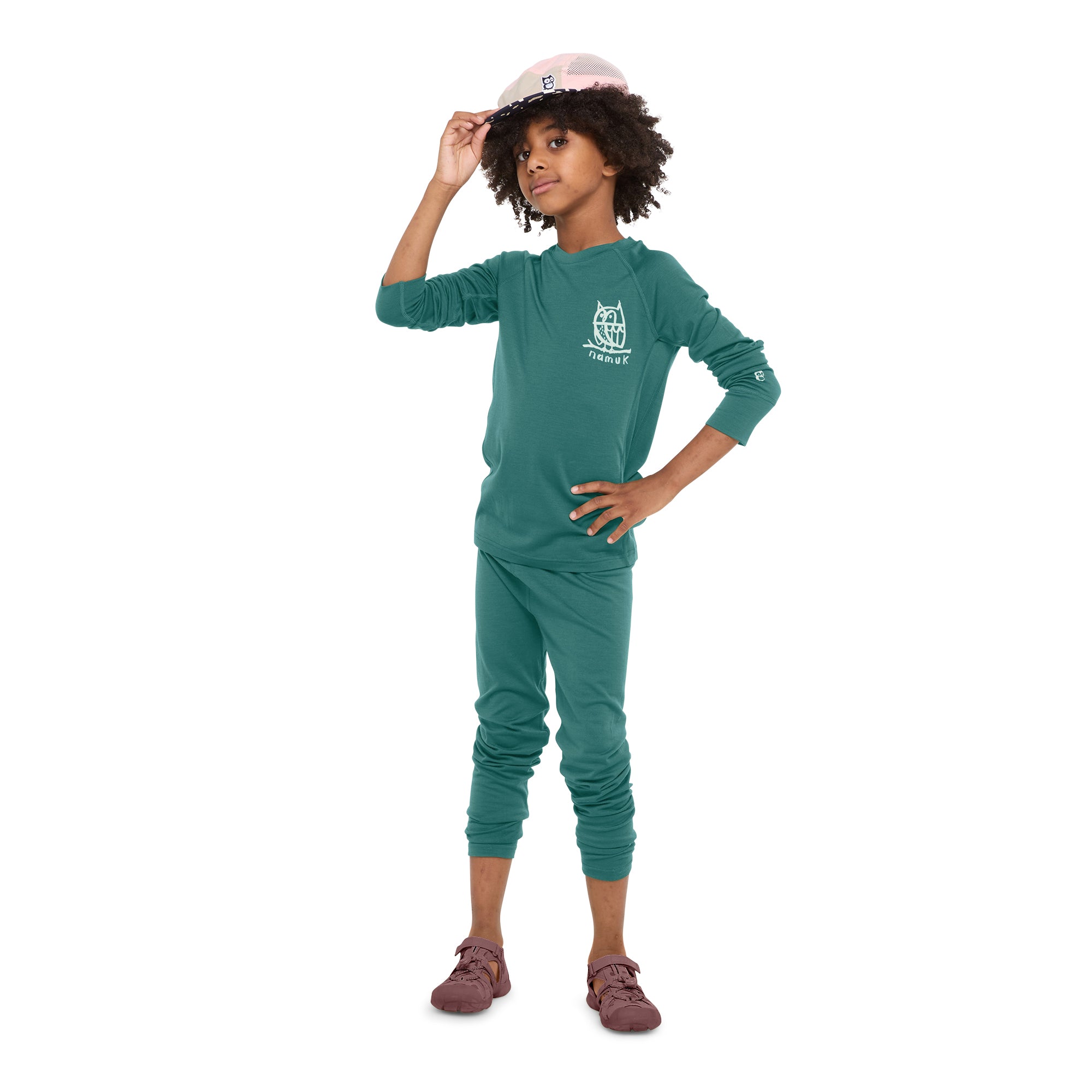 Leggings Sova Merino vert jade