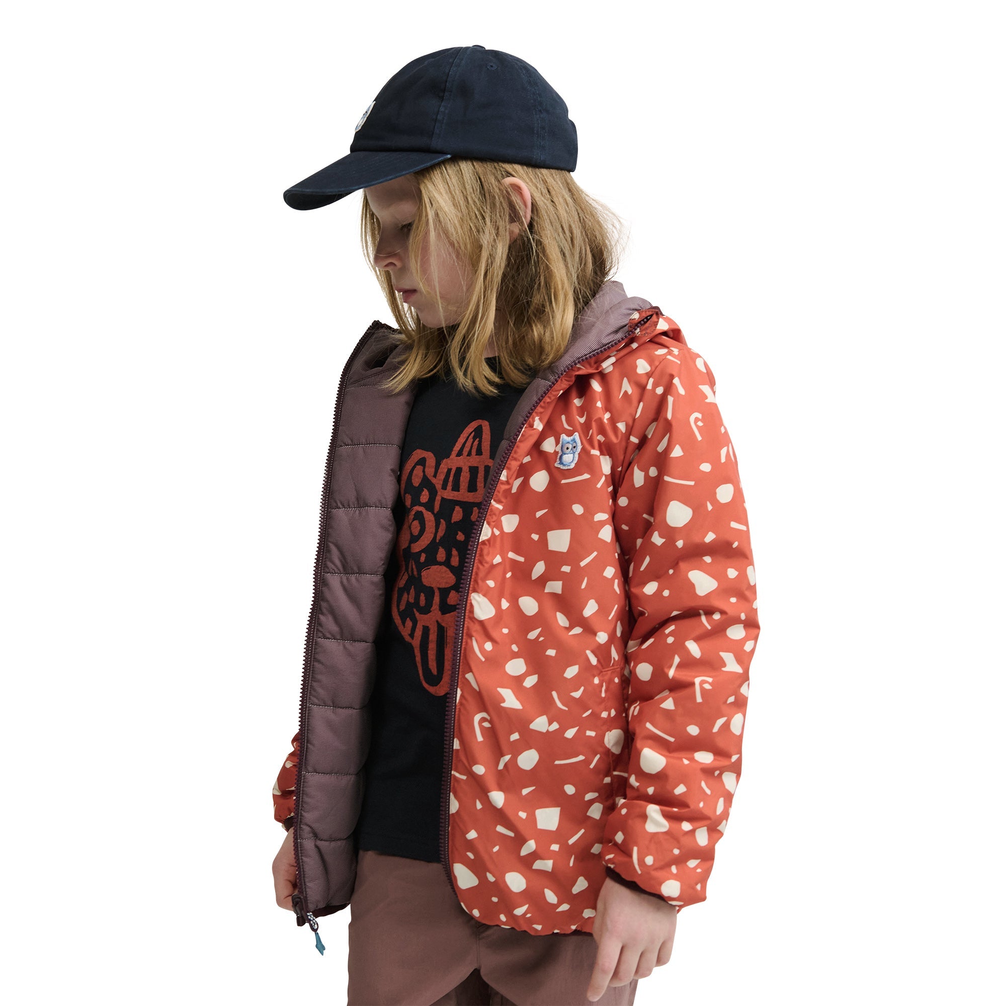 Reversible Jacket: PrimaLoft Glow Underground Mulberry / Amber