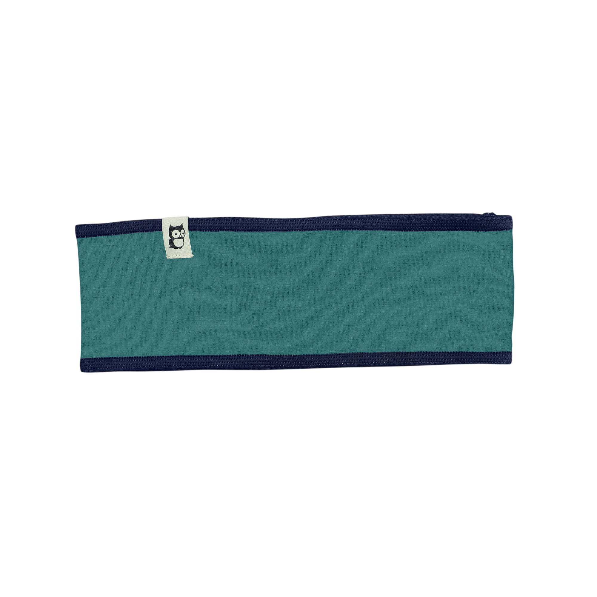 Kobe Merino Headband, True Navy / Jade Green