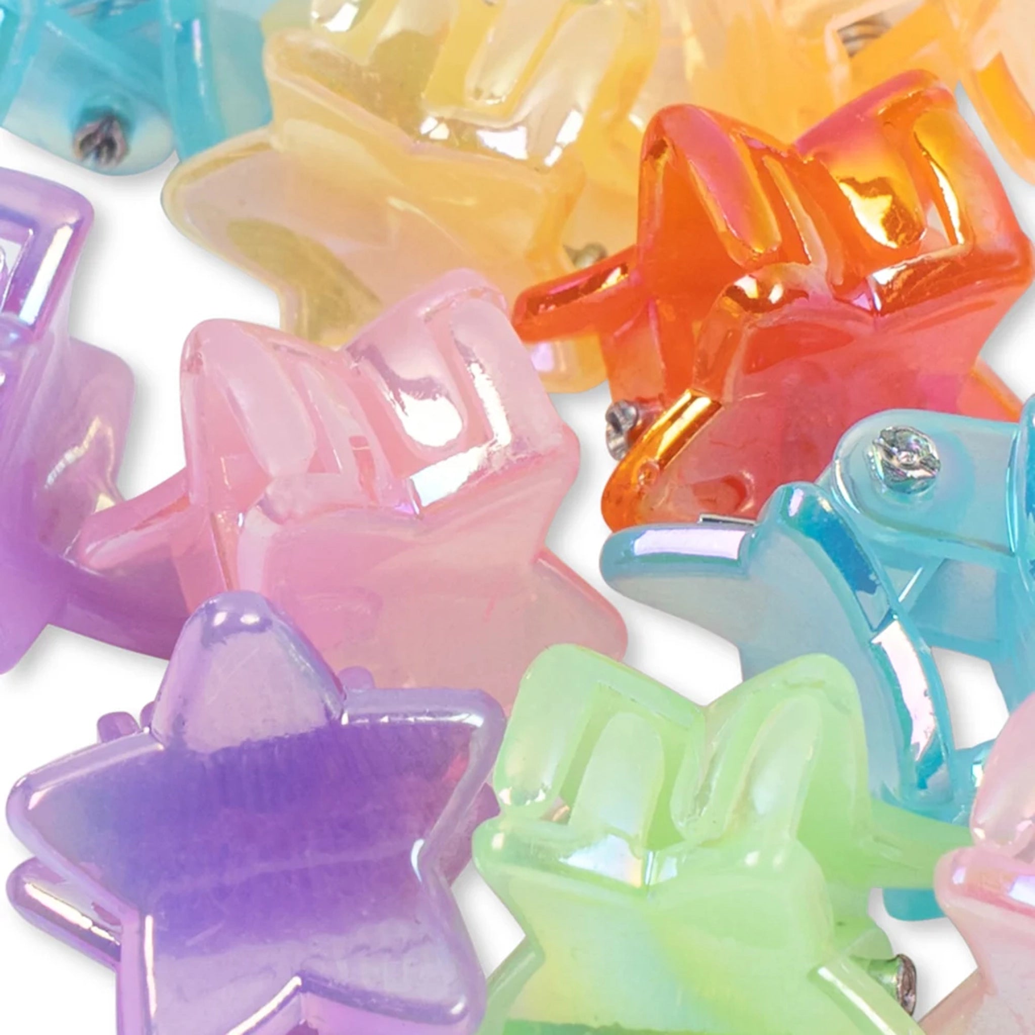 Pack of 10 Star Multi Hair Clips