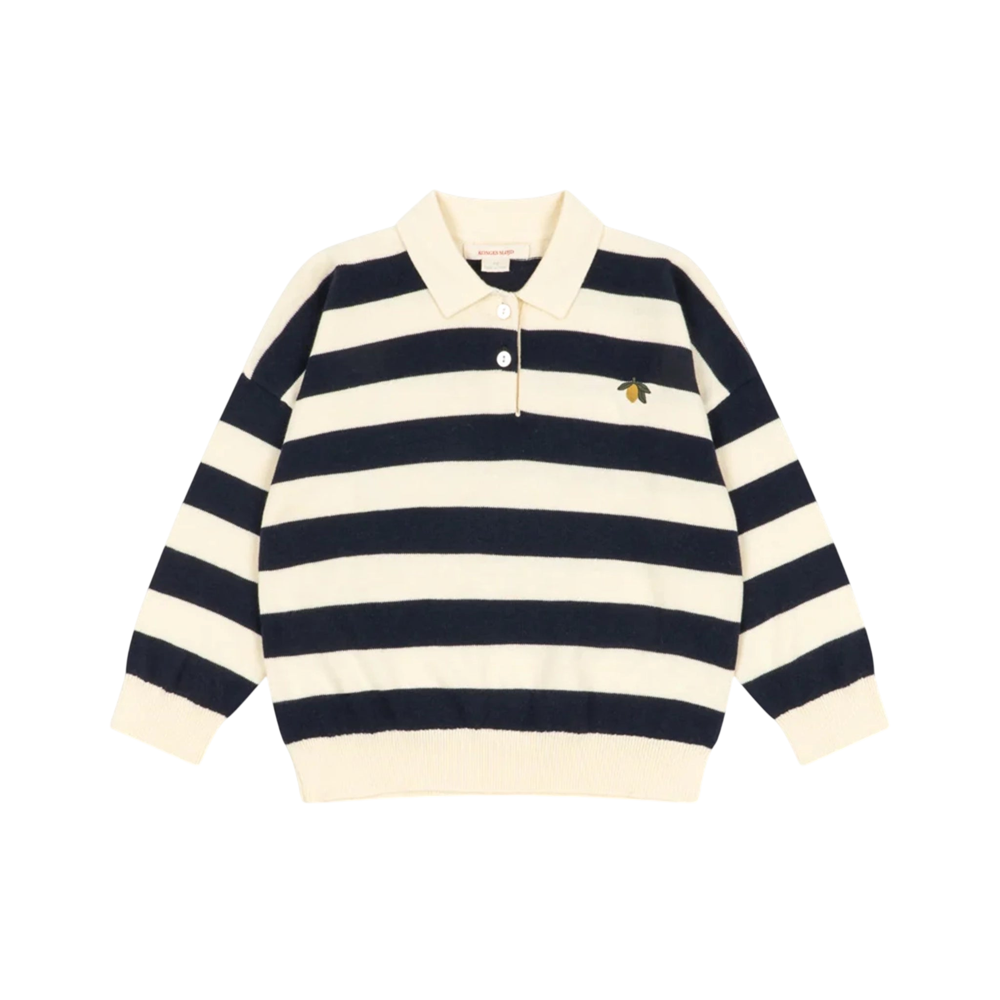 Manis Navy Stripe Knit Sweater