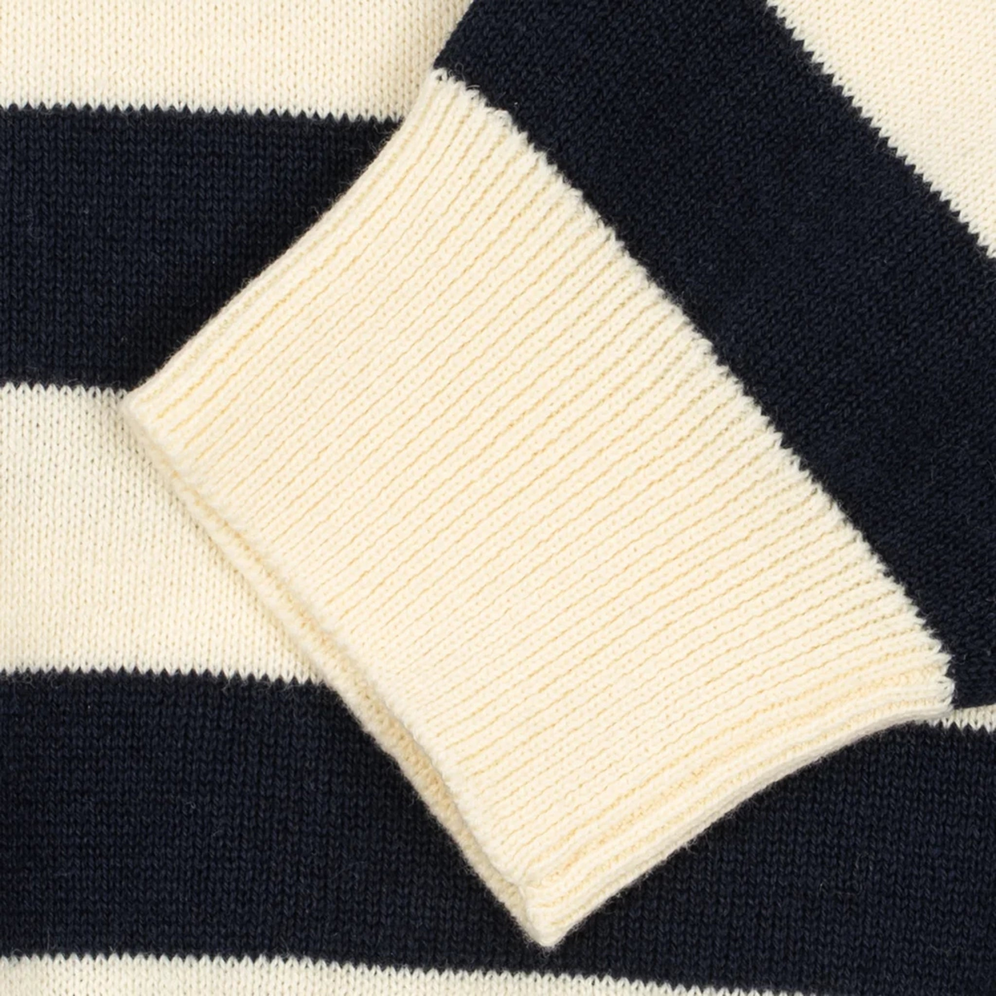 Manis Navy Stripe Knit Sweater