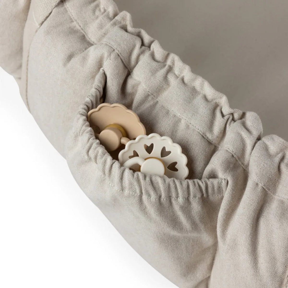 Nid pour bébé 3-en-1 avec capote, beige chiné