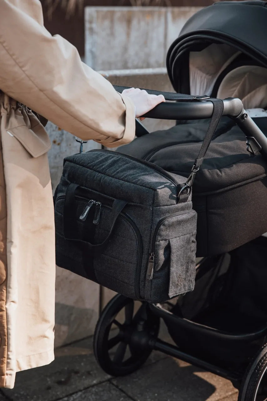 Wickeltasche On-The-Go Dark Grey Melange