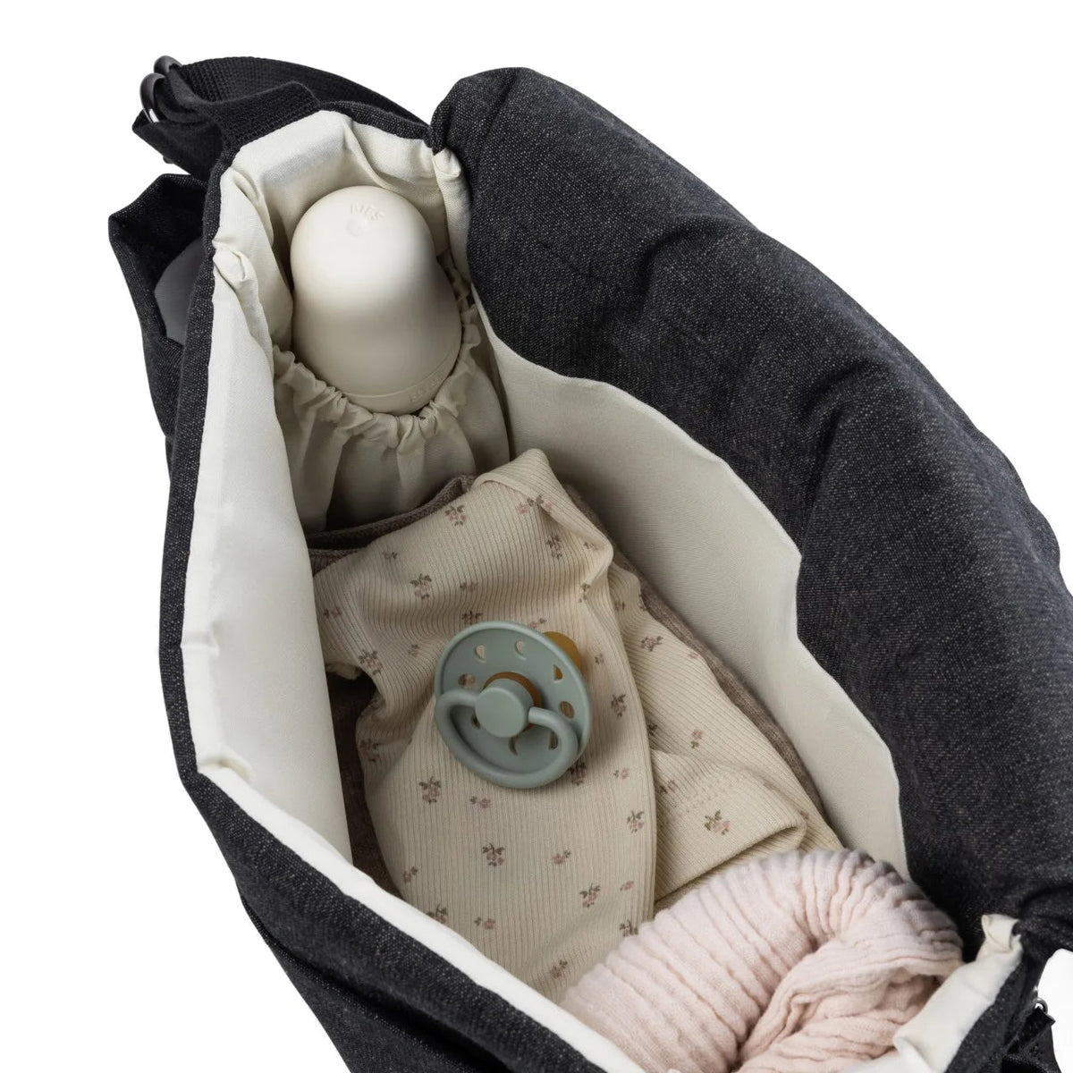 Sac à langer On-The-Go Mini gris foncé chiné