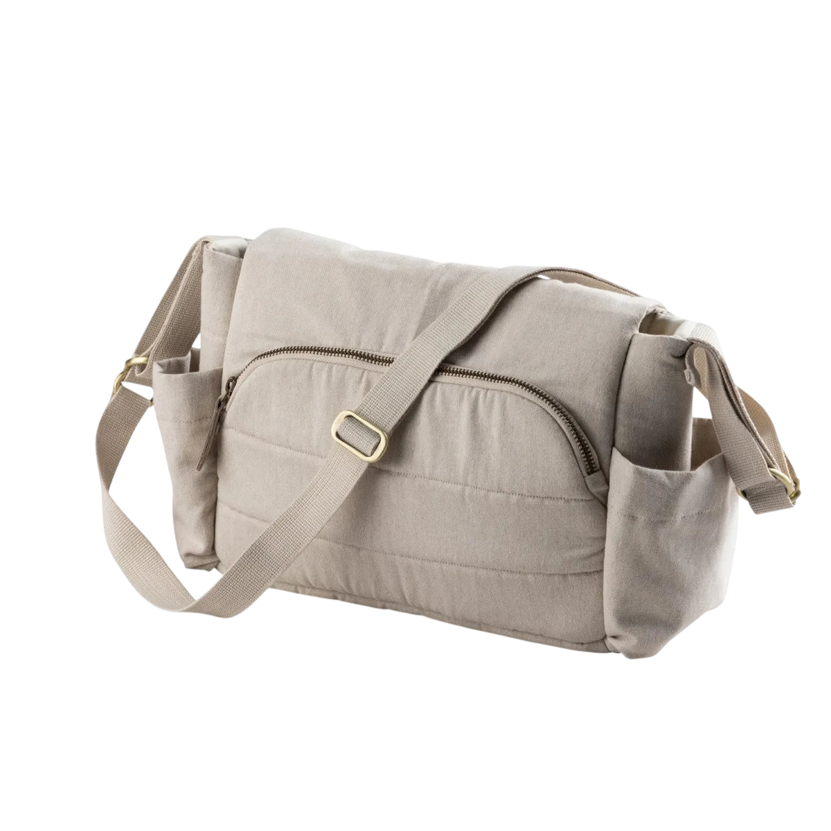 On-The-Go Mini Morning Beige Melange Diaper Bag