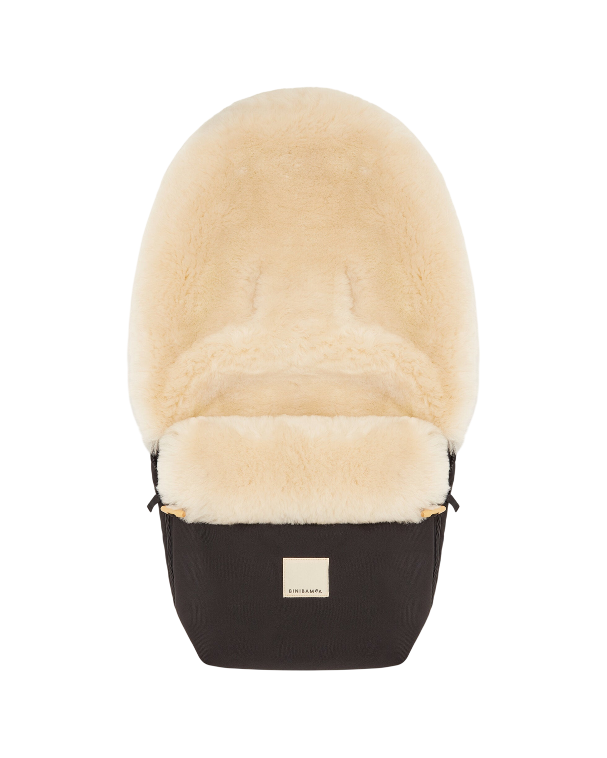 Binibamba Lambskin Footmuff for Strollers, Milk