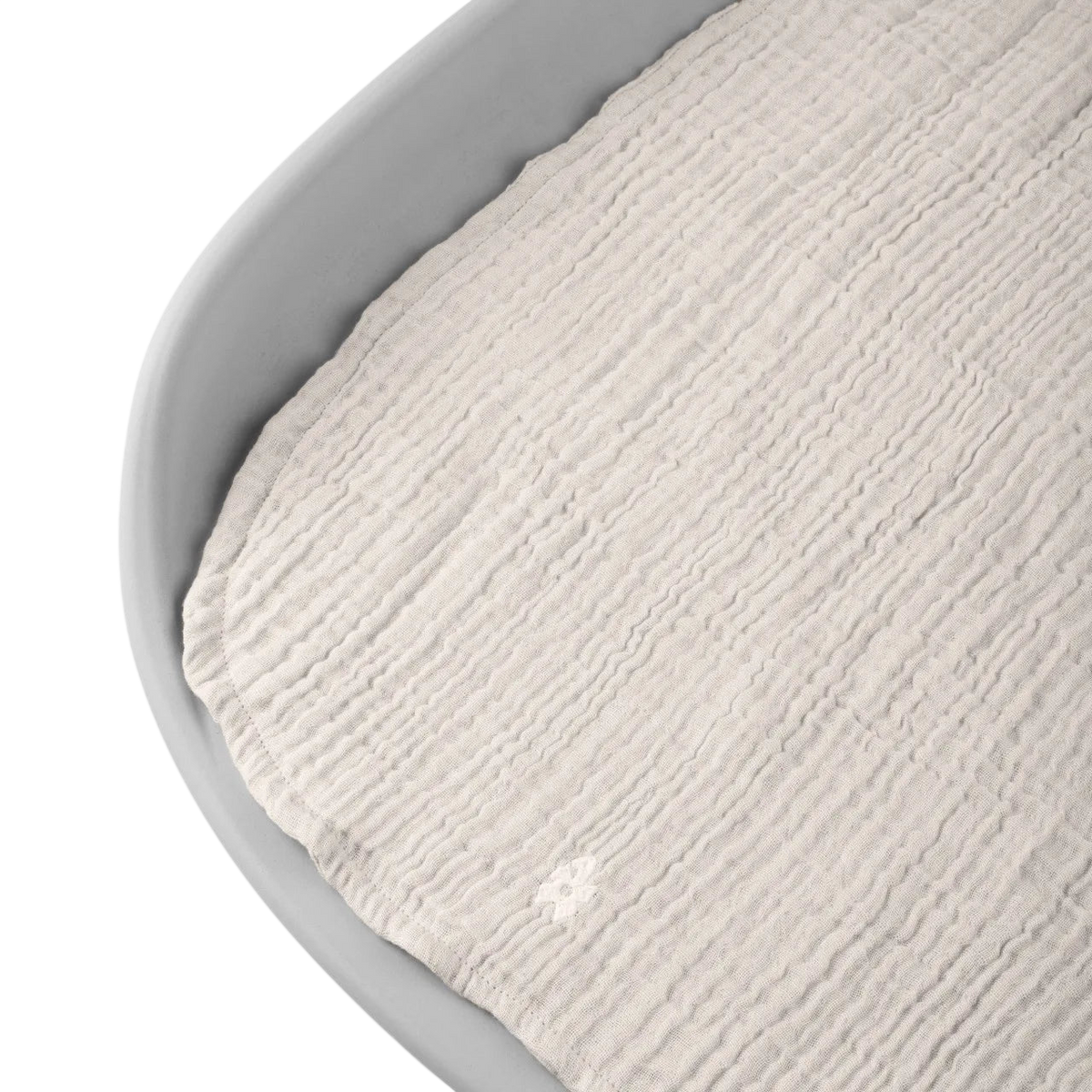 Matelas à langer 6 couches en mousseline unie, lot de 2, rose