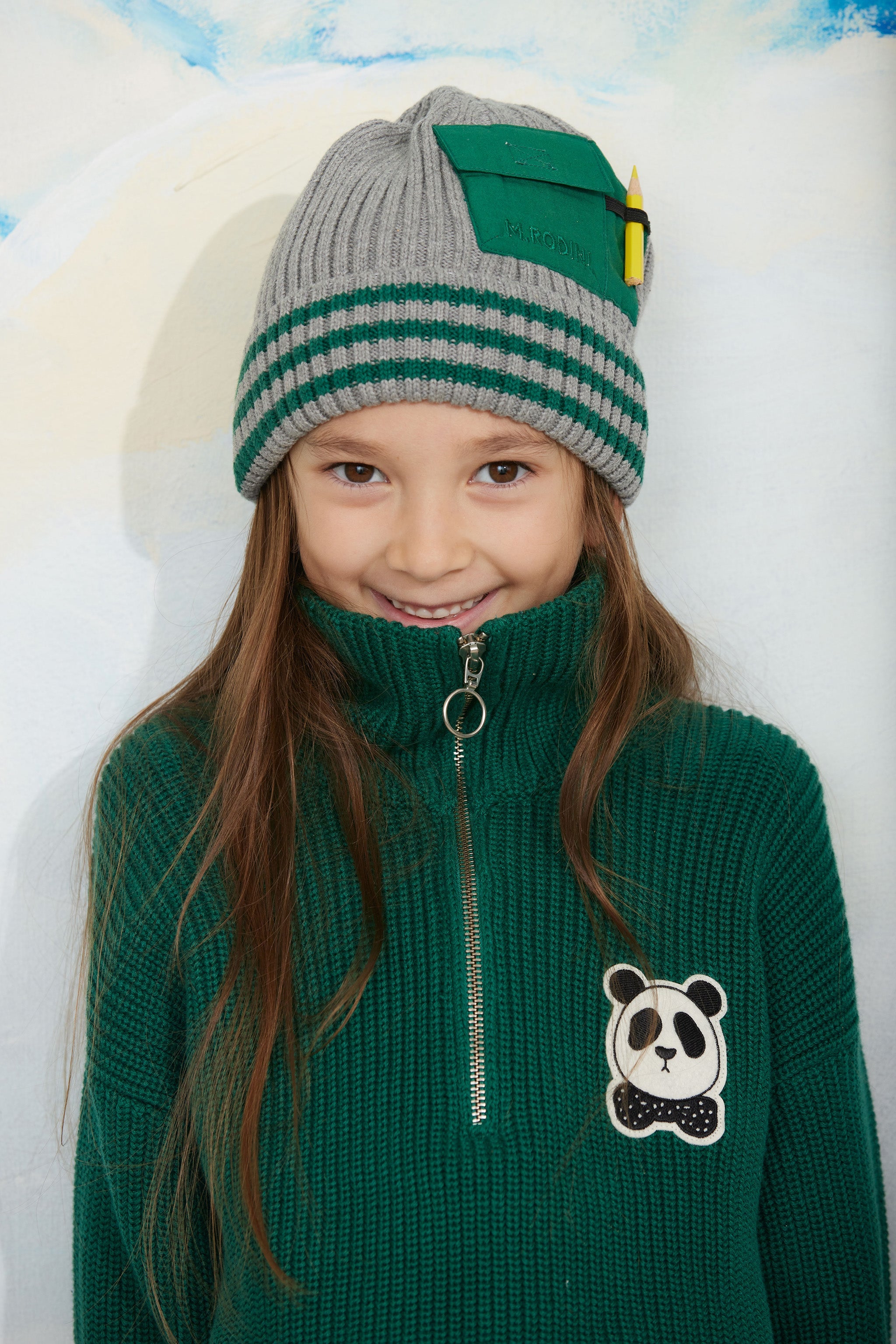 Pullover Panda Green