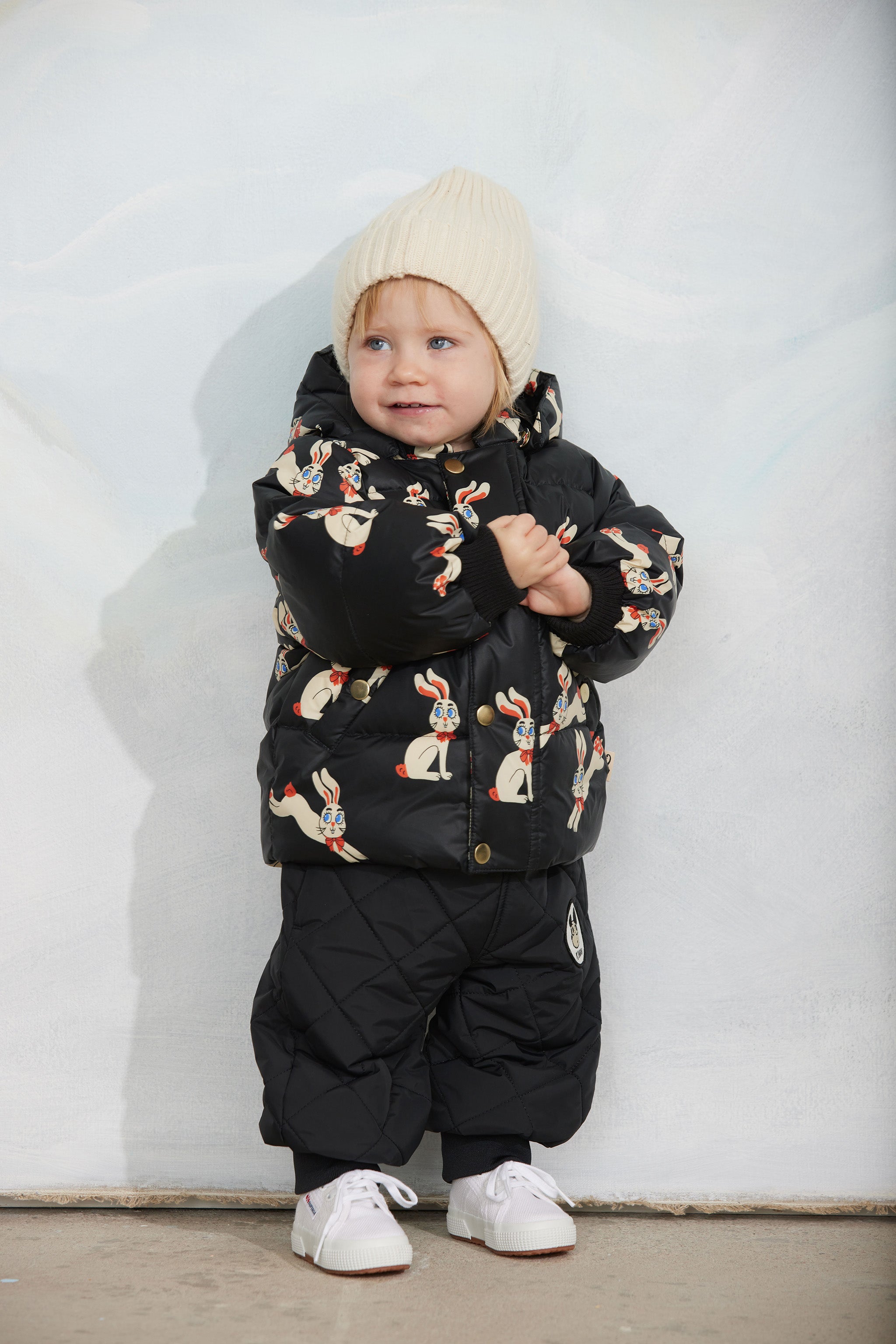 Pufferjacke Rabbits Black