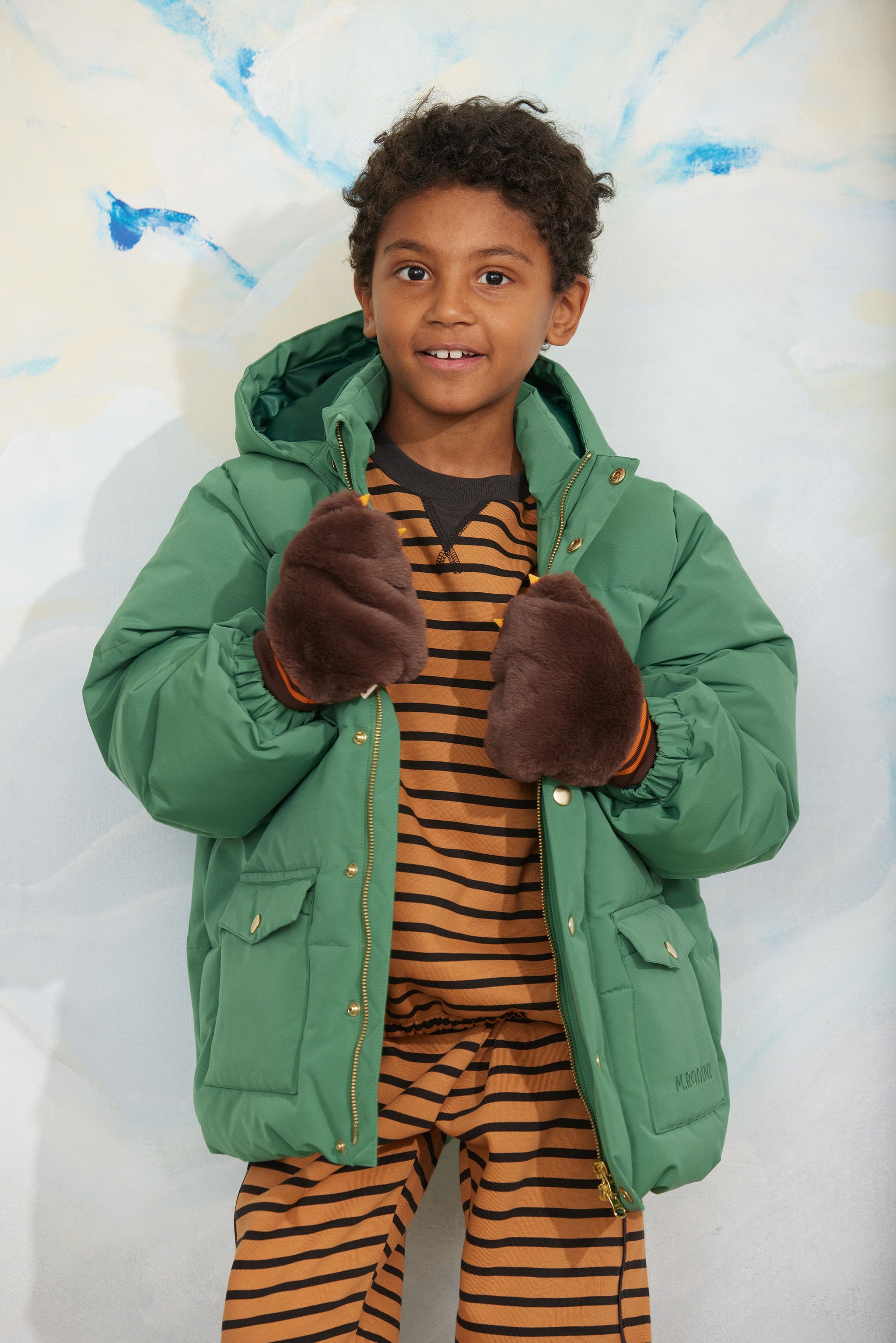 Pufferjacke Solid Heavy Green