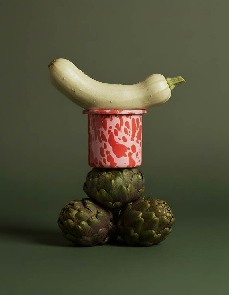 Becher Mini Mug Peony / Tomato
