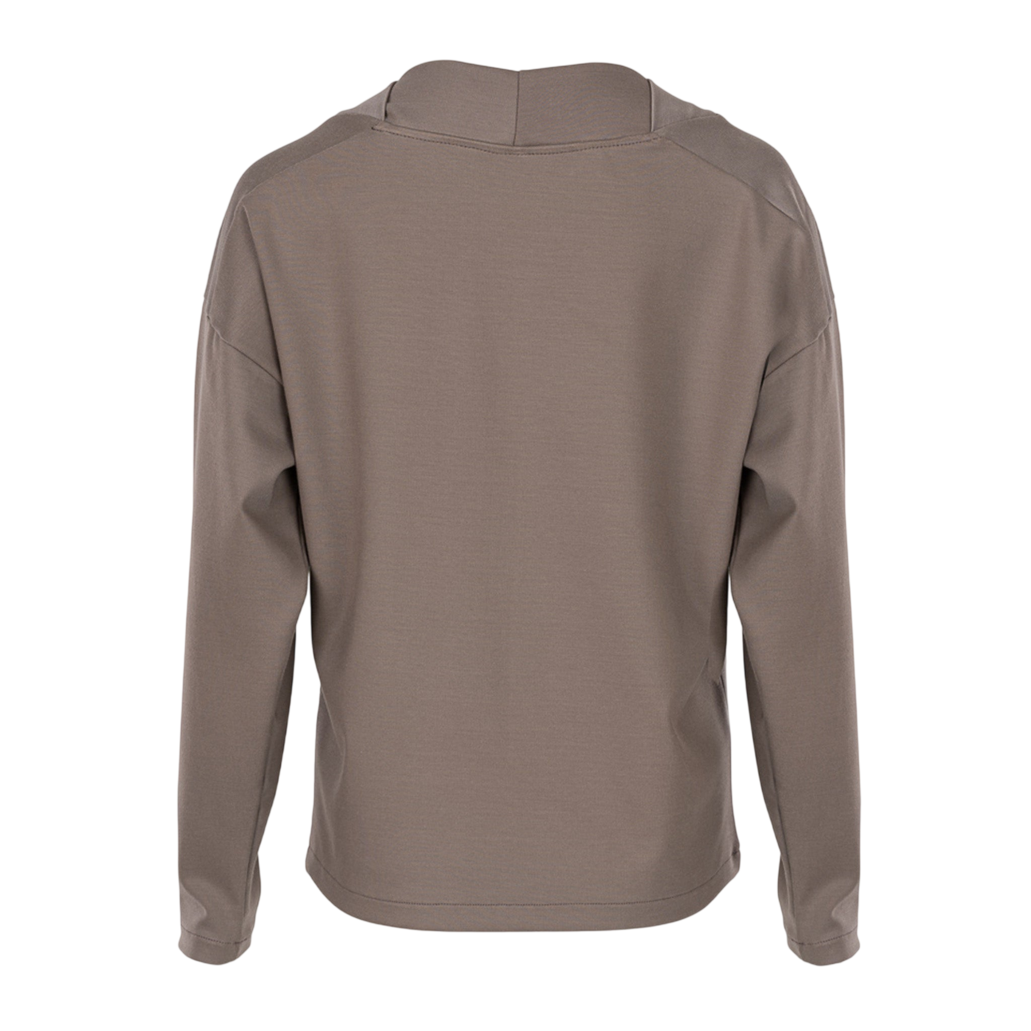 Langarmshirt Transformation V-Neck Cinder Taupe