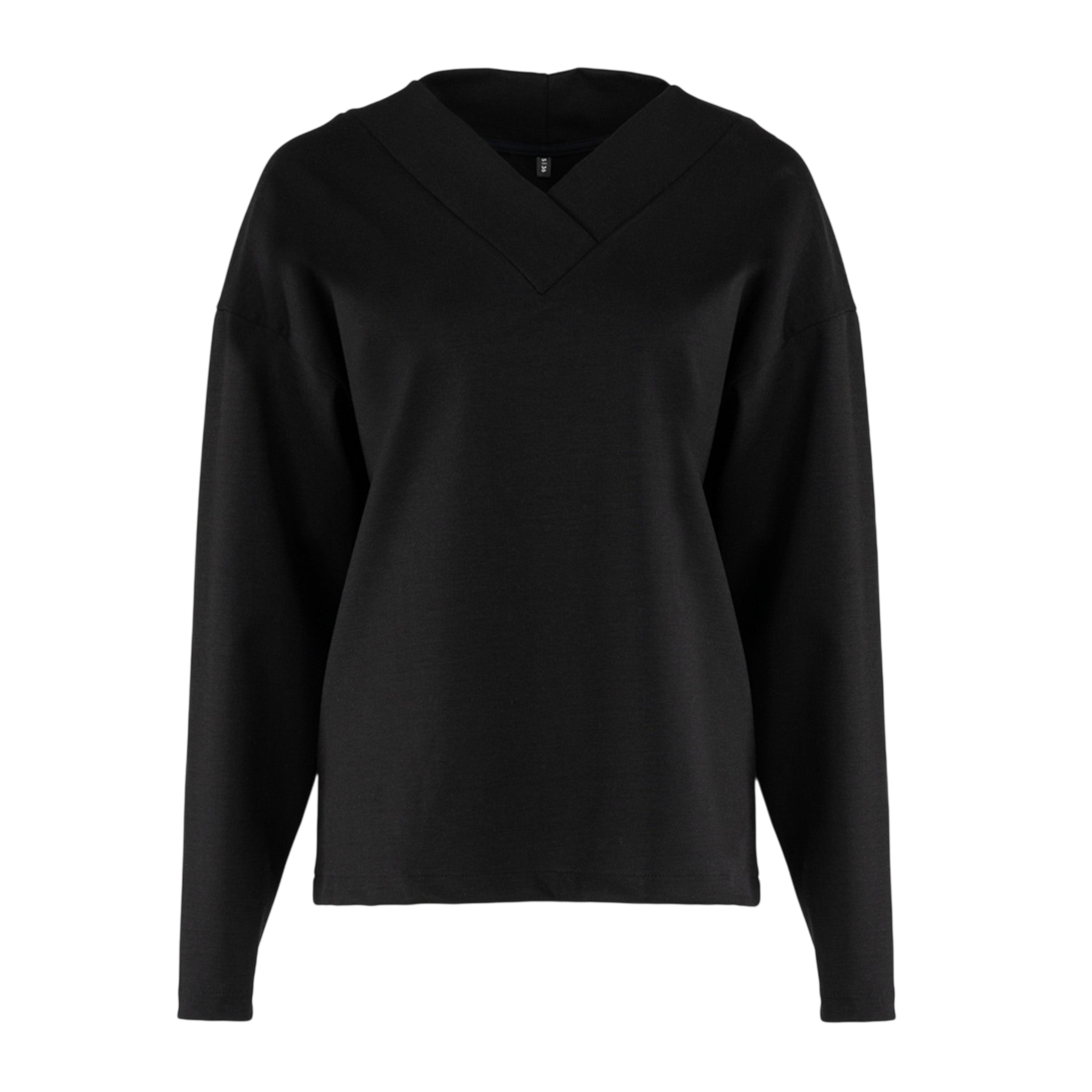 Langarmshirt Transformation V-Neck Black Intense
