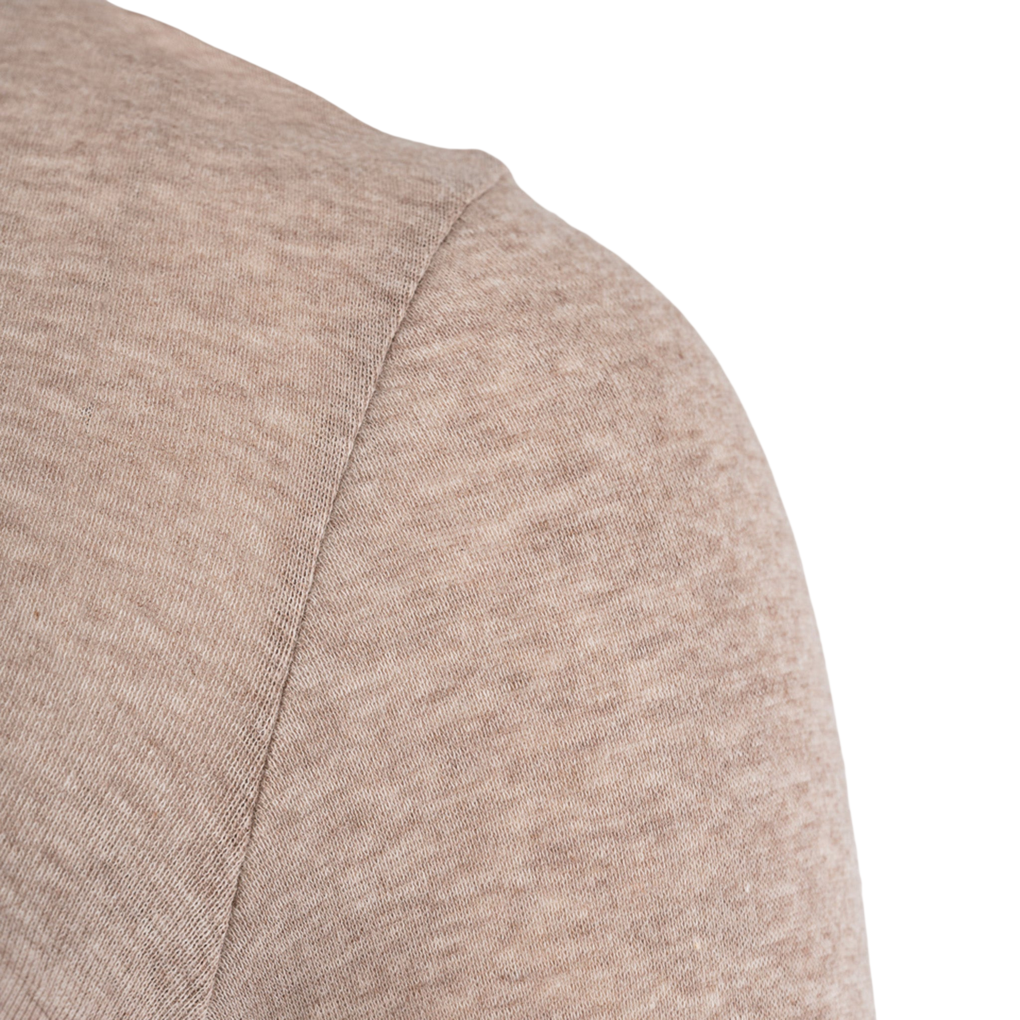 Col roulé « Light Cotton » à col tube, beige chiné