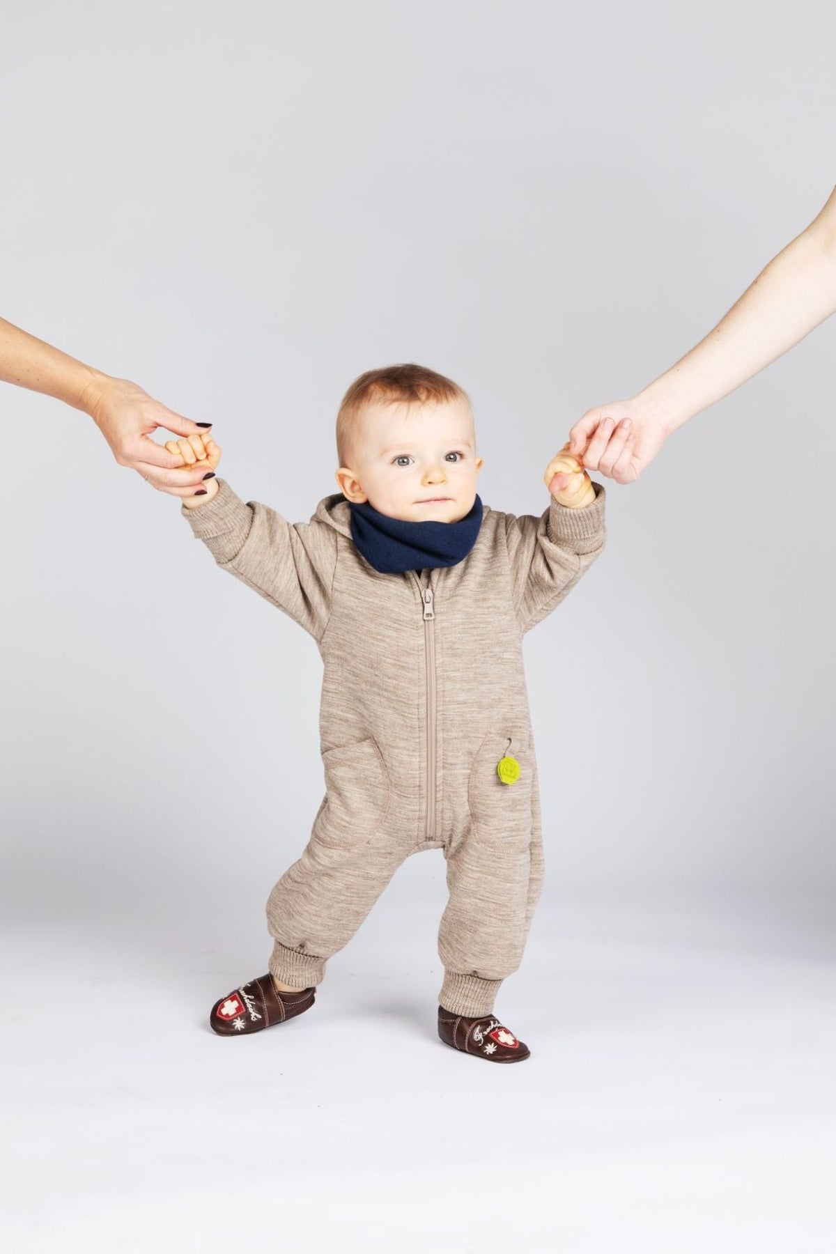Engel Baby Overall Merinowolle Iocwool Birke Melange