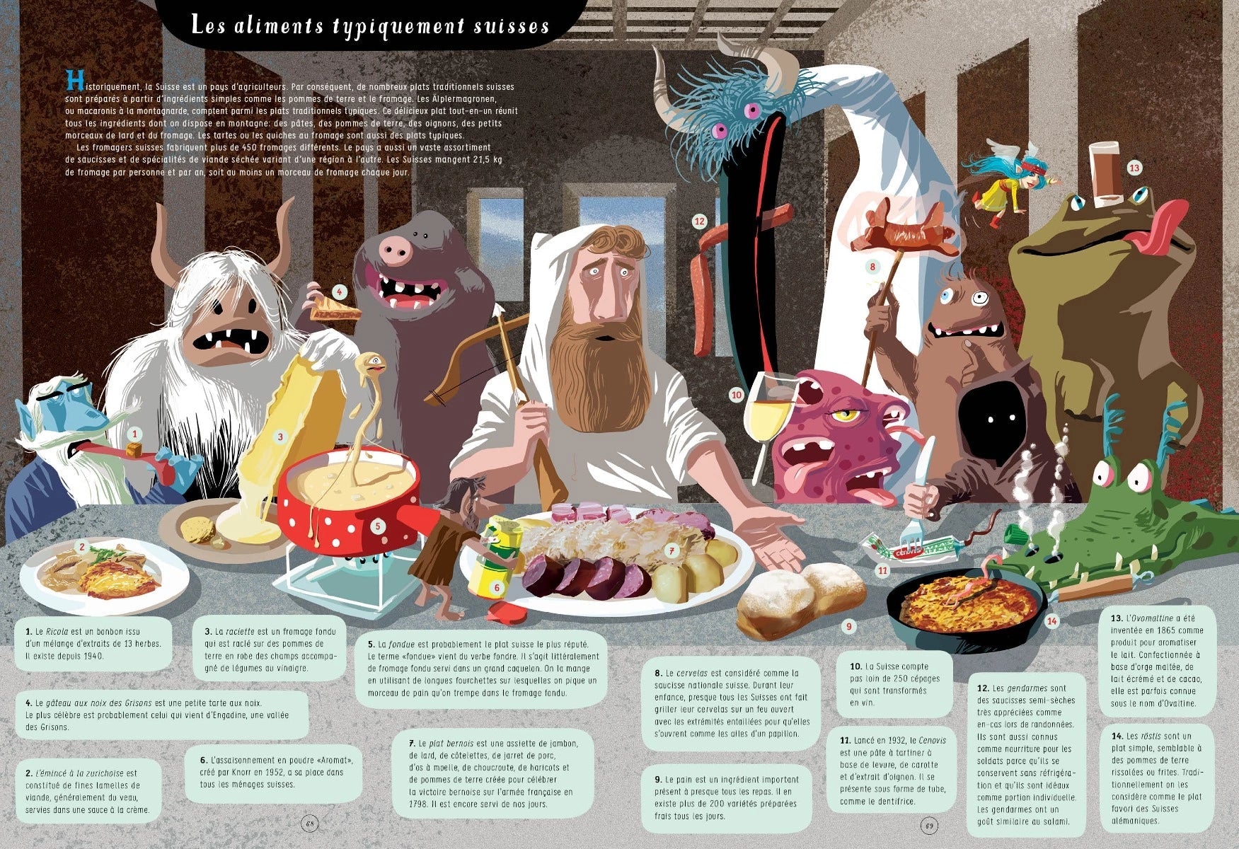 Livre Le monstrueux livre des monstres Suisses FR