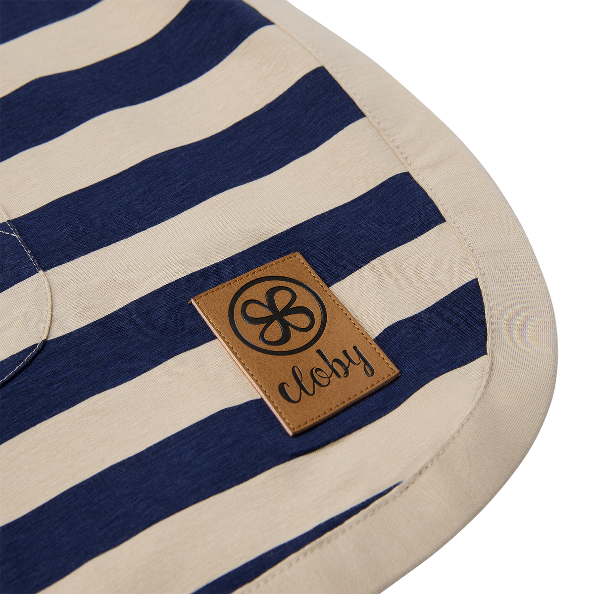 UV Poncho Navy/Sandy Stripe