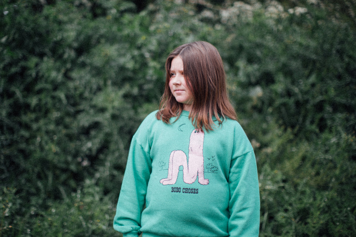 Sweat-shirt Long Puff Vert