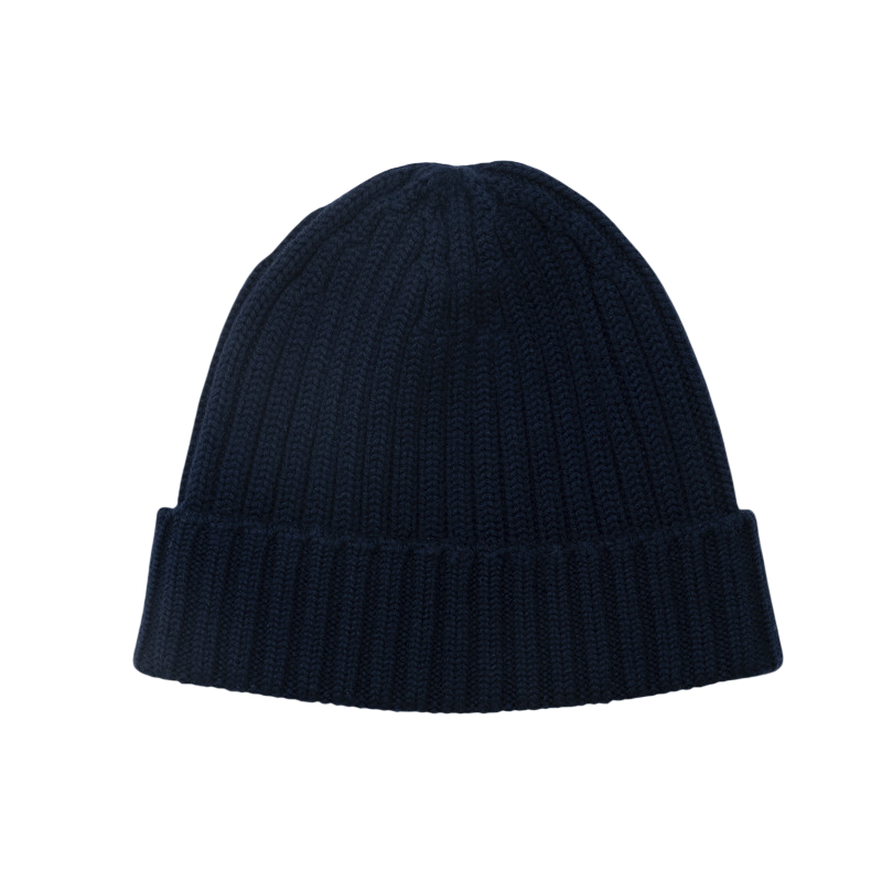 Beanie Mallet Merino True Navy