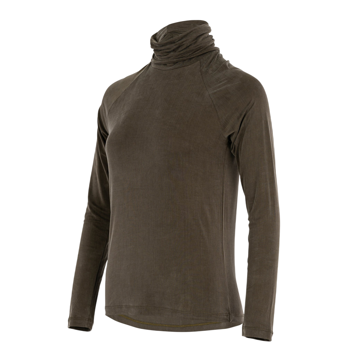 Rollkragen Cupro Tube Neck Dusty Olive