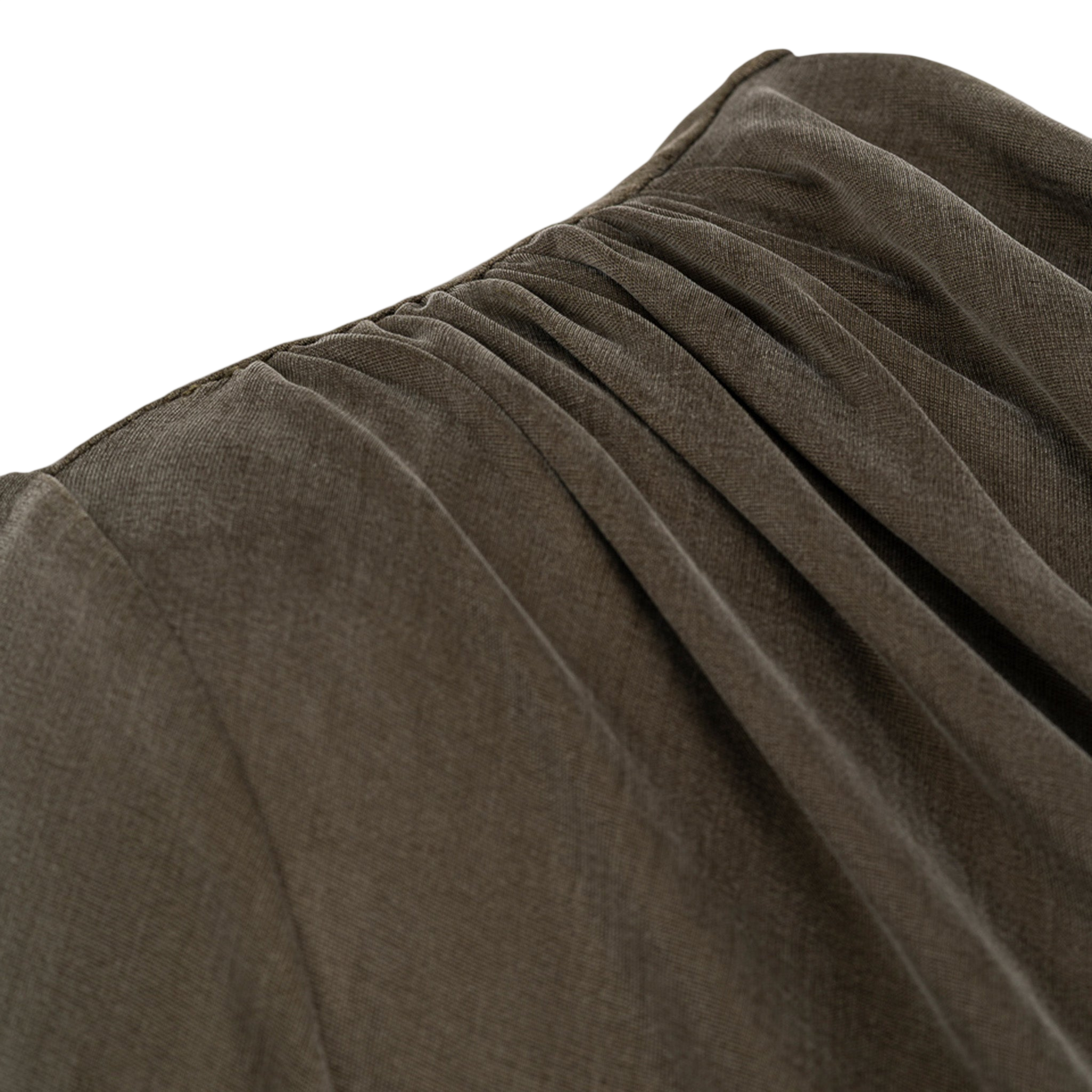 Langarmshirt Cupro Draped Dusty Olive
