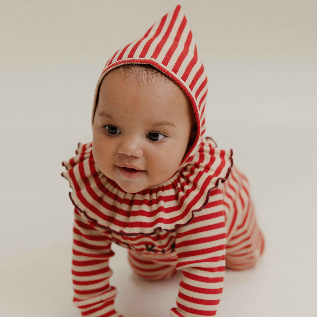 Mütze Pixie Crimson Stripe