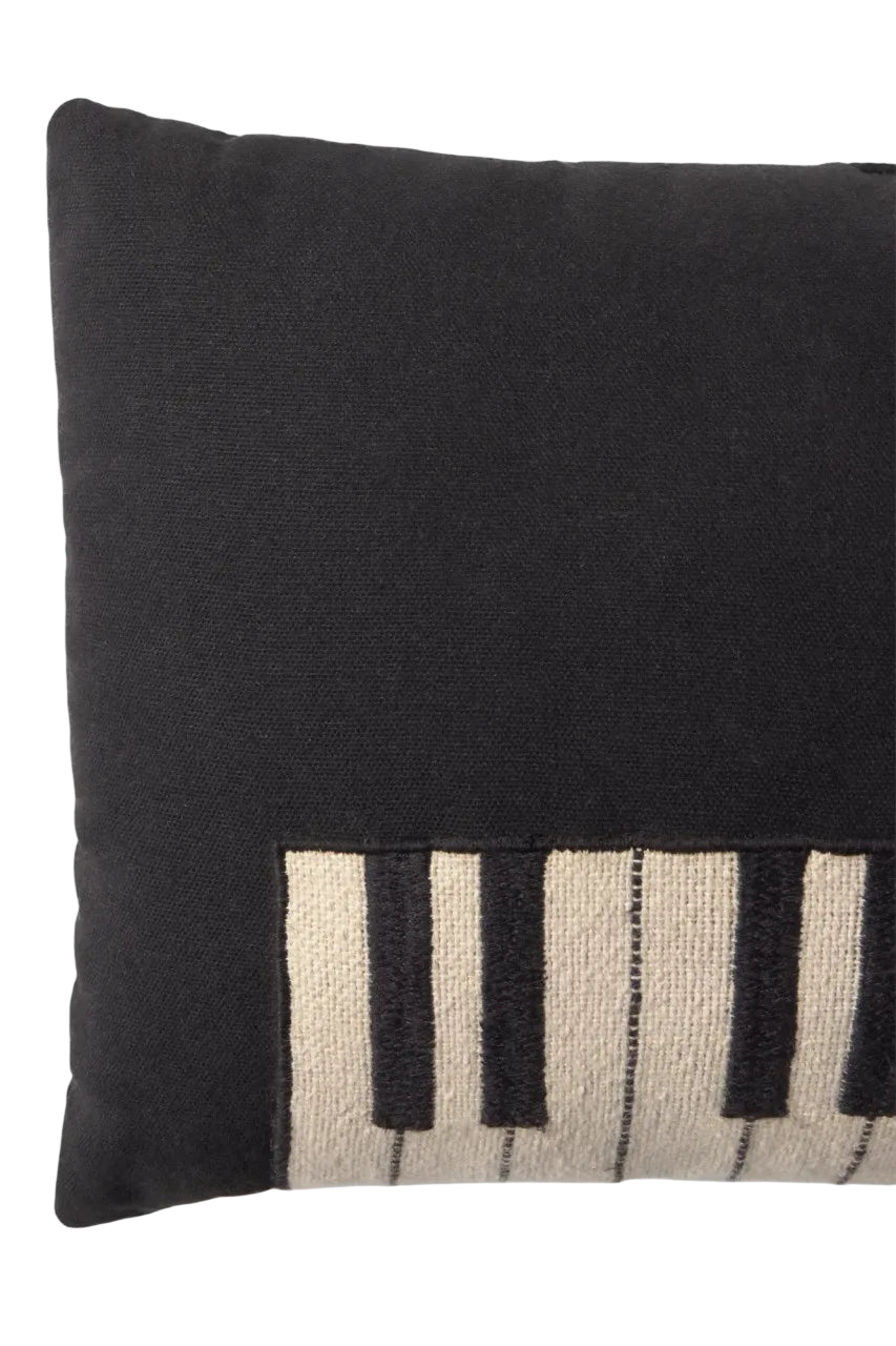 Kissen Klavier - Black, Natural
