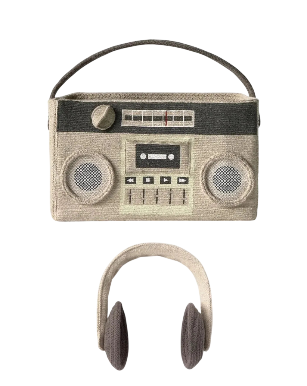 Korb Boombox - Natural, Grey