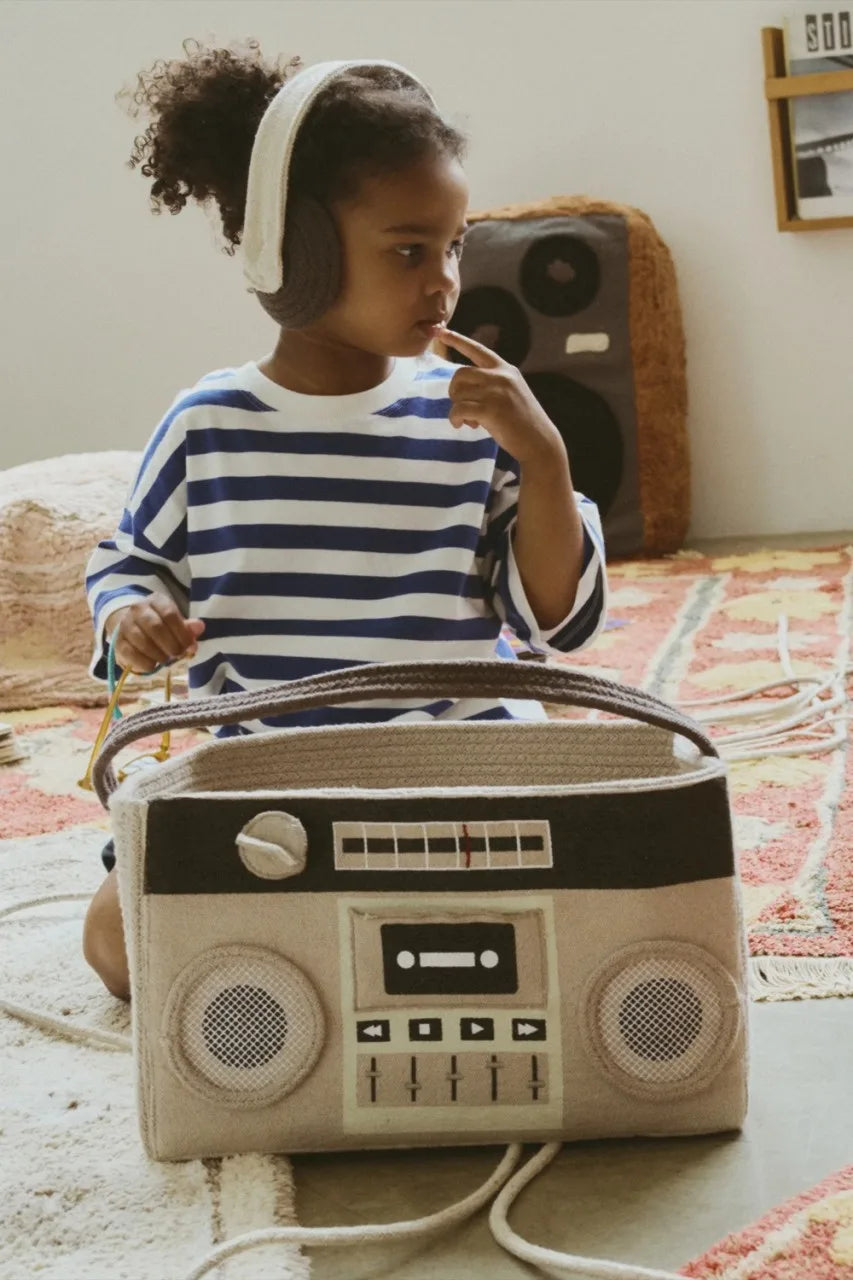 Korb Boombox - Natural, Grey