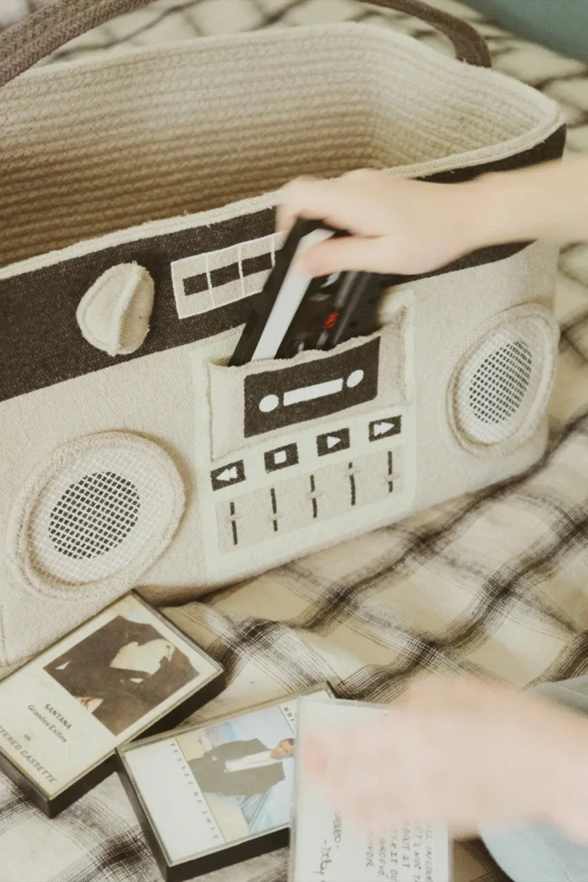 Korb Boombox - Natural, Grey