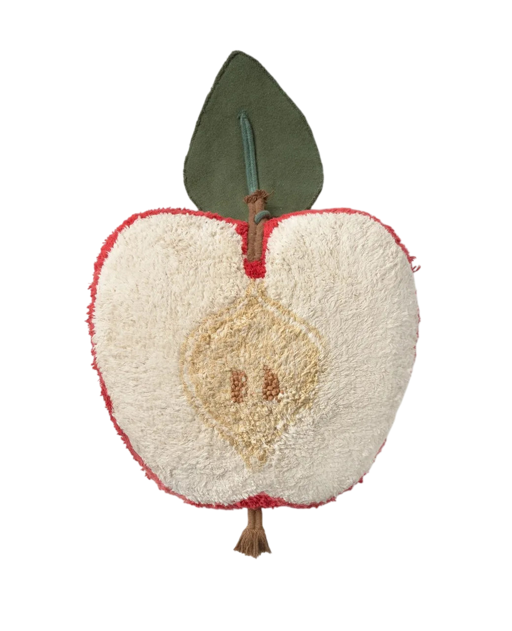 Apple Seat Cushion - Red, Natural