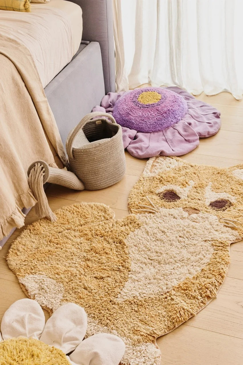 Waschbarer Teppich Ginger the Cat - Light Honey, Natural