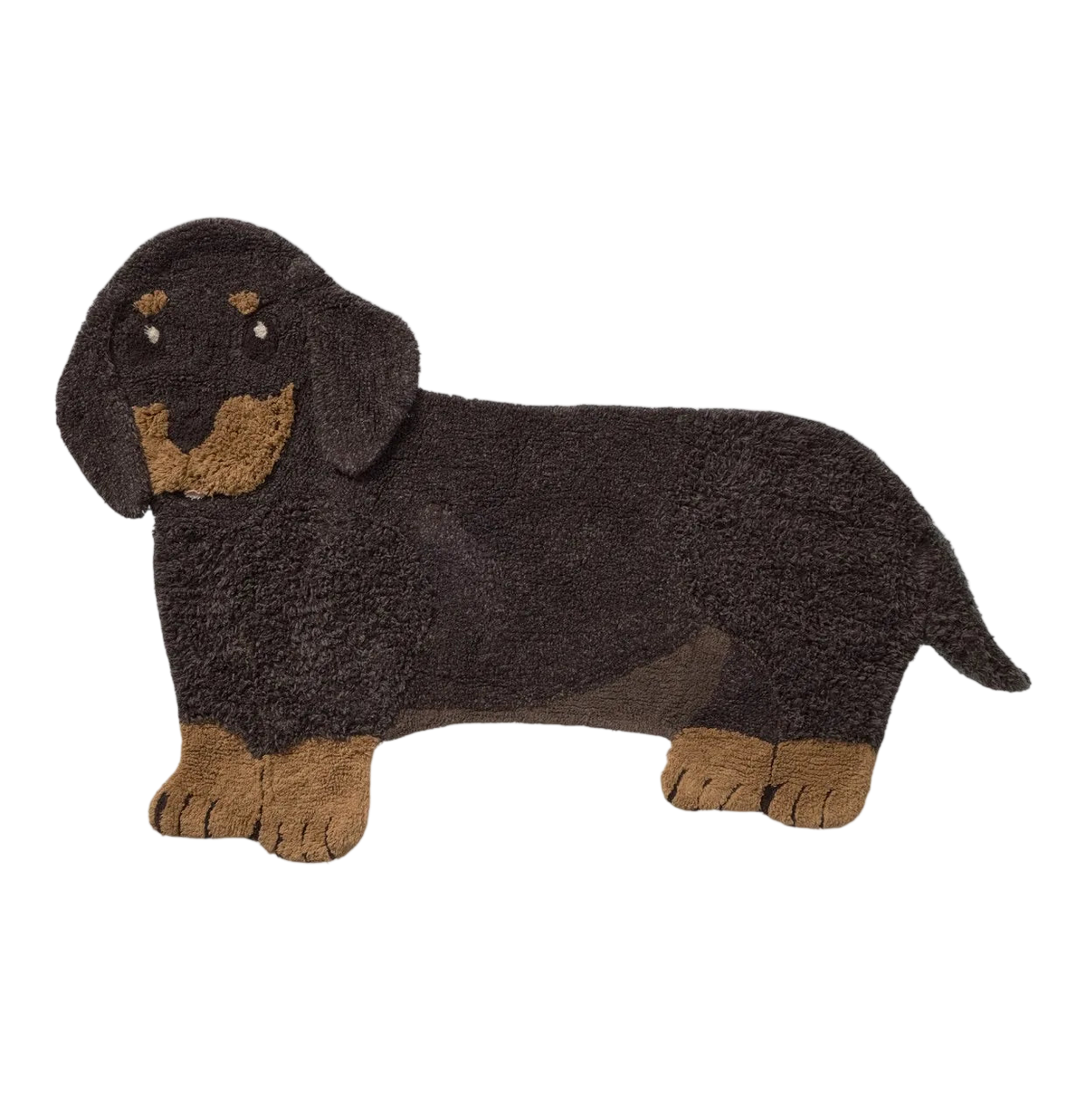Waschbarer Teppich Jack the Dog - Coffee bean