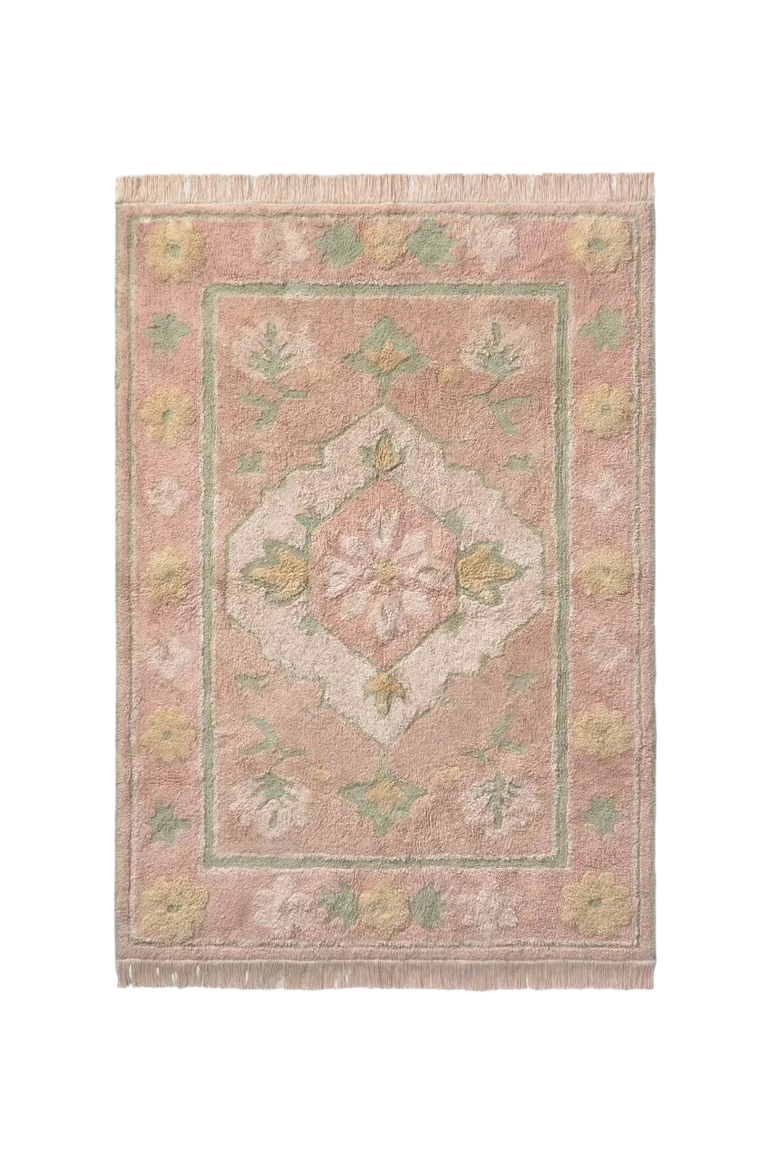 Washable Persian Rug - Rose, Vintage Nude