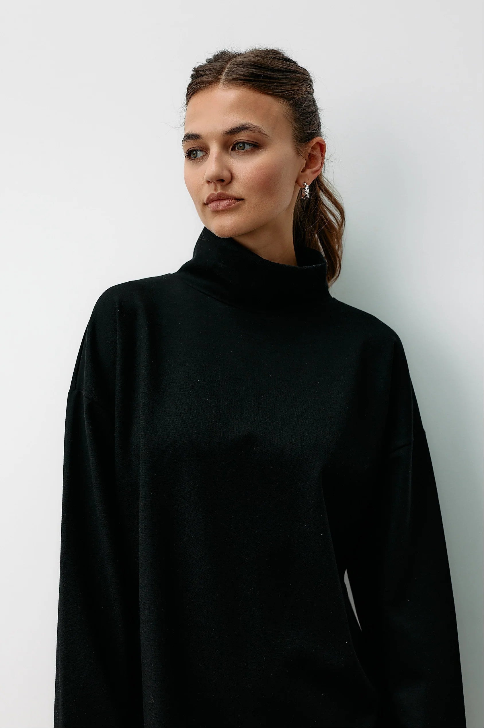 Langarmshirt Transformation Turtleneck Black Intense