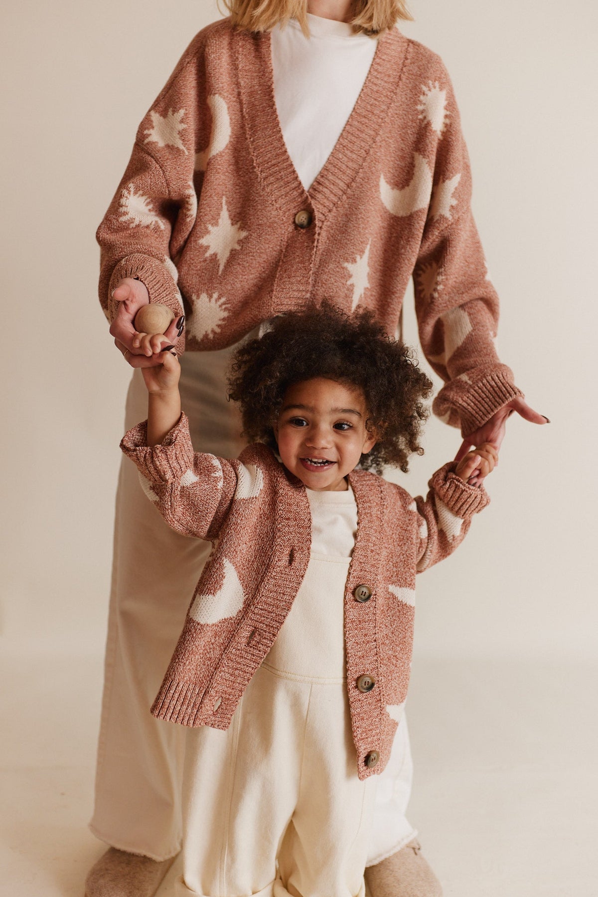 Cardigan Cozmo Russet Moon Star