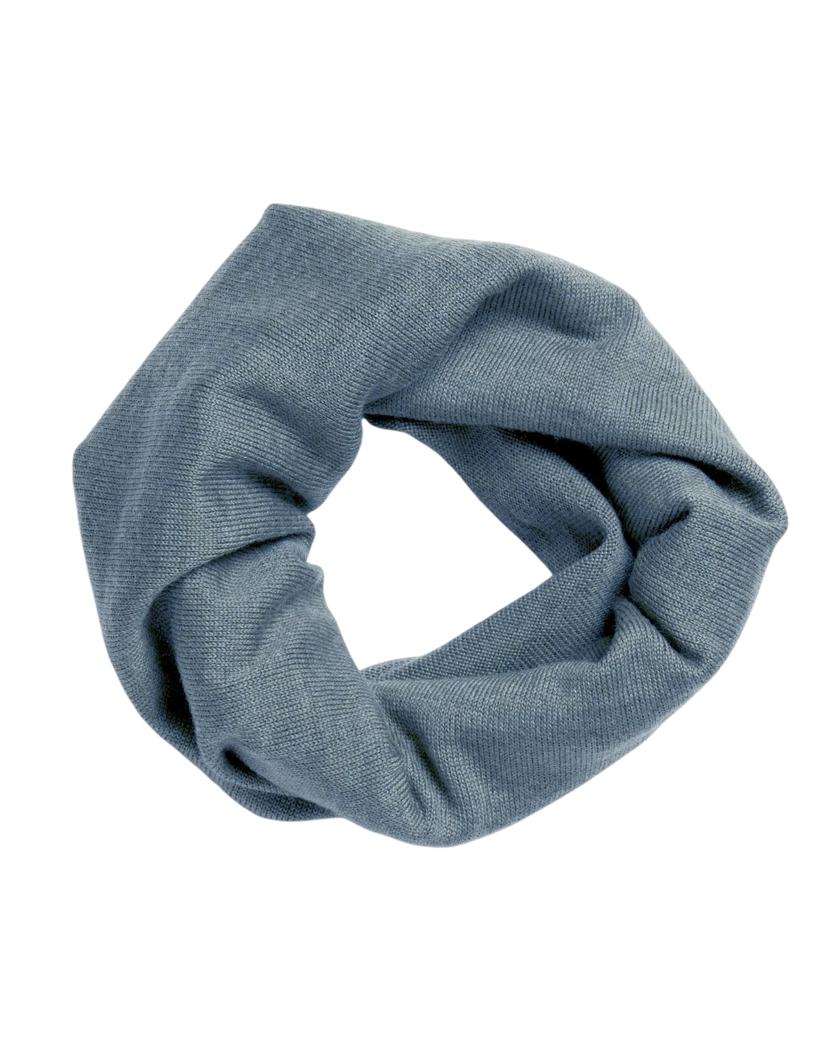 Loopschal Merinowolle Rauchblau