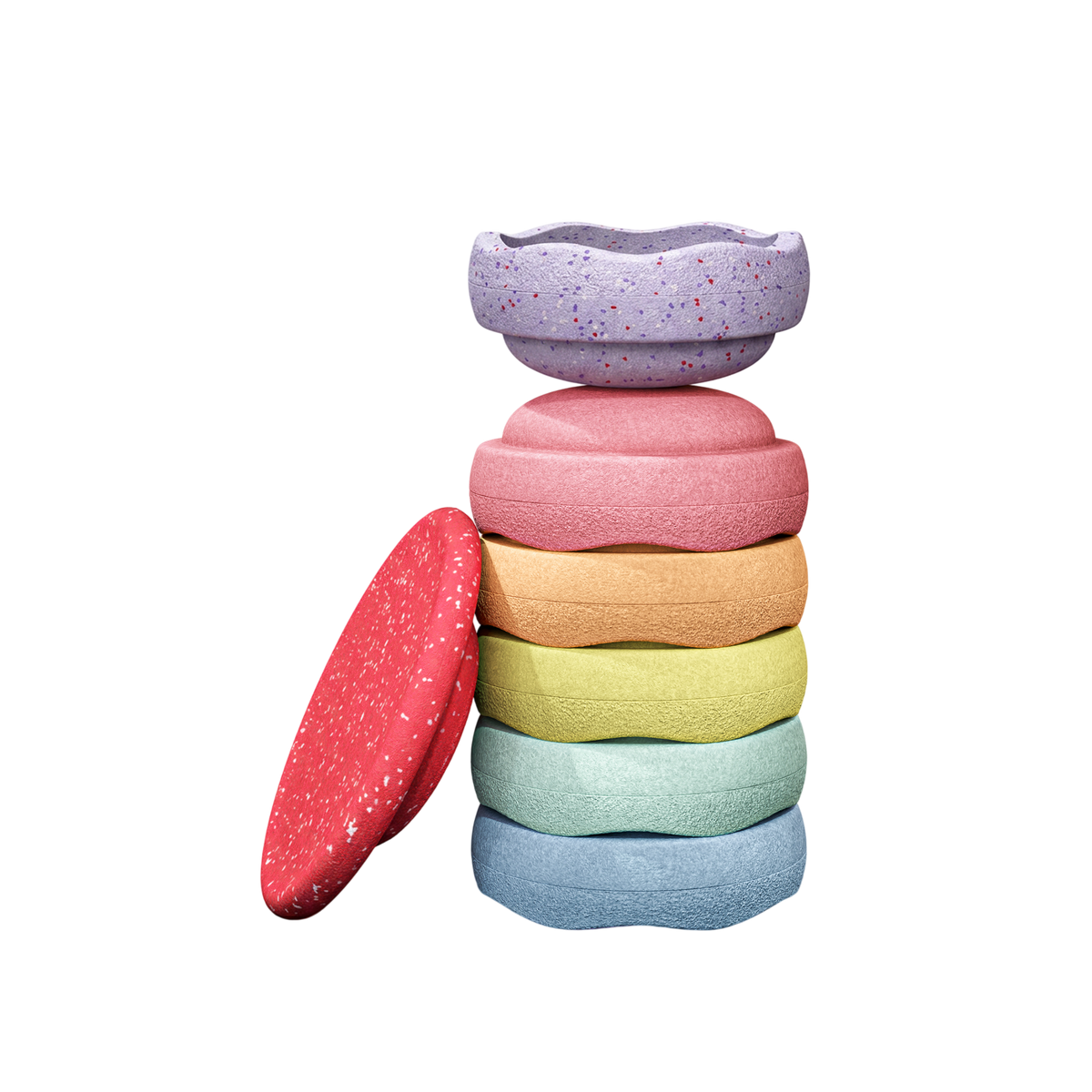Stapelstein Winter Special Rainbow Set Pastel