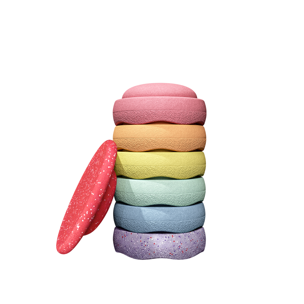 Stapelstein Winter Special Rainbow Set Pastel