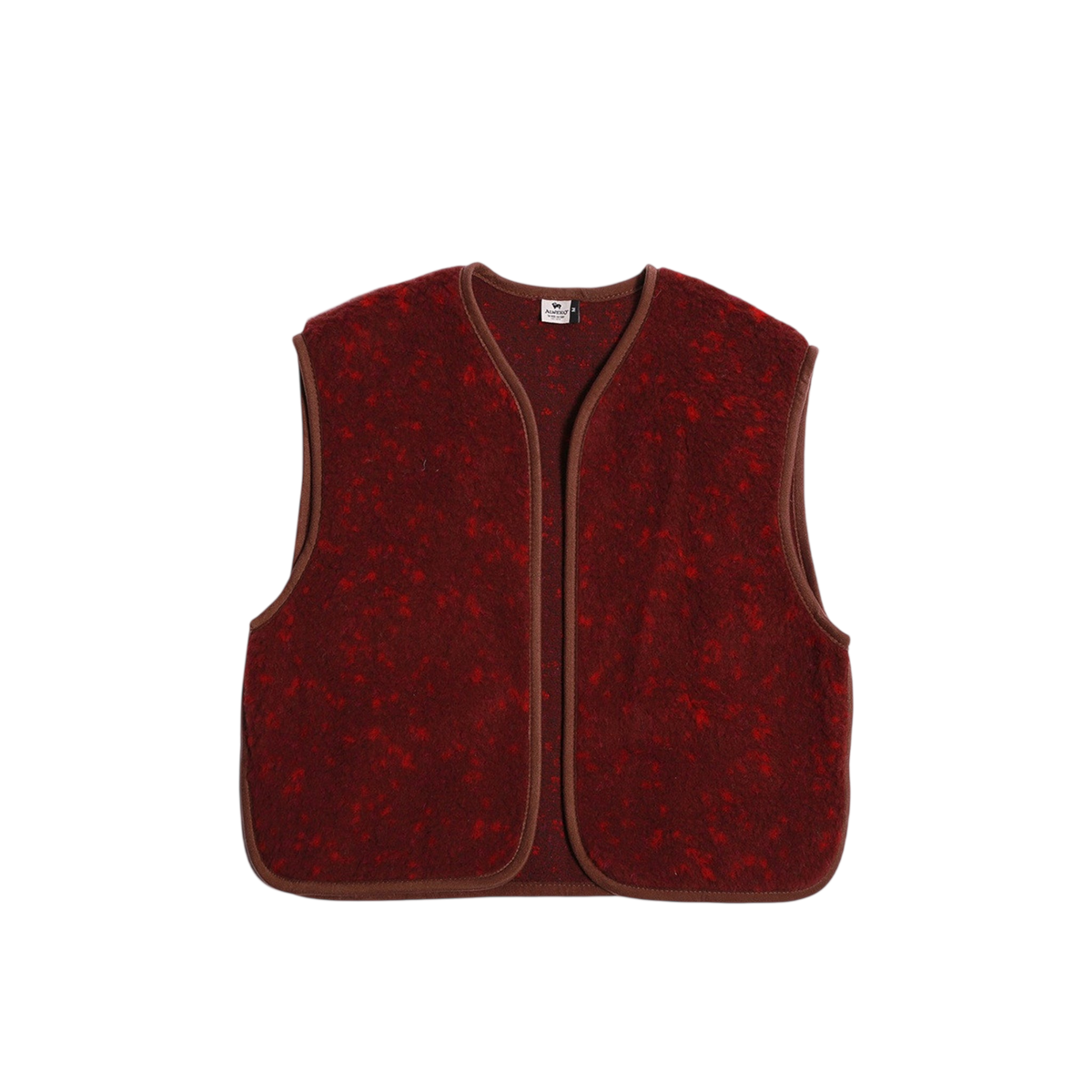 Adult Bio-Wollweste Camino Red Multi Dots Light