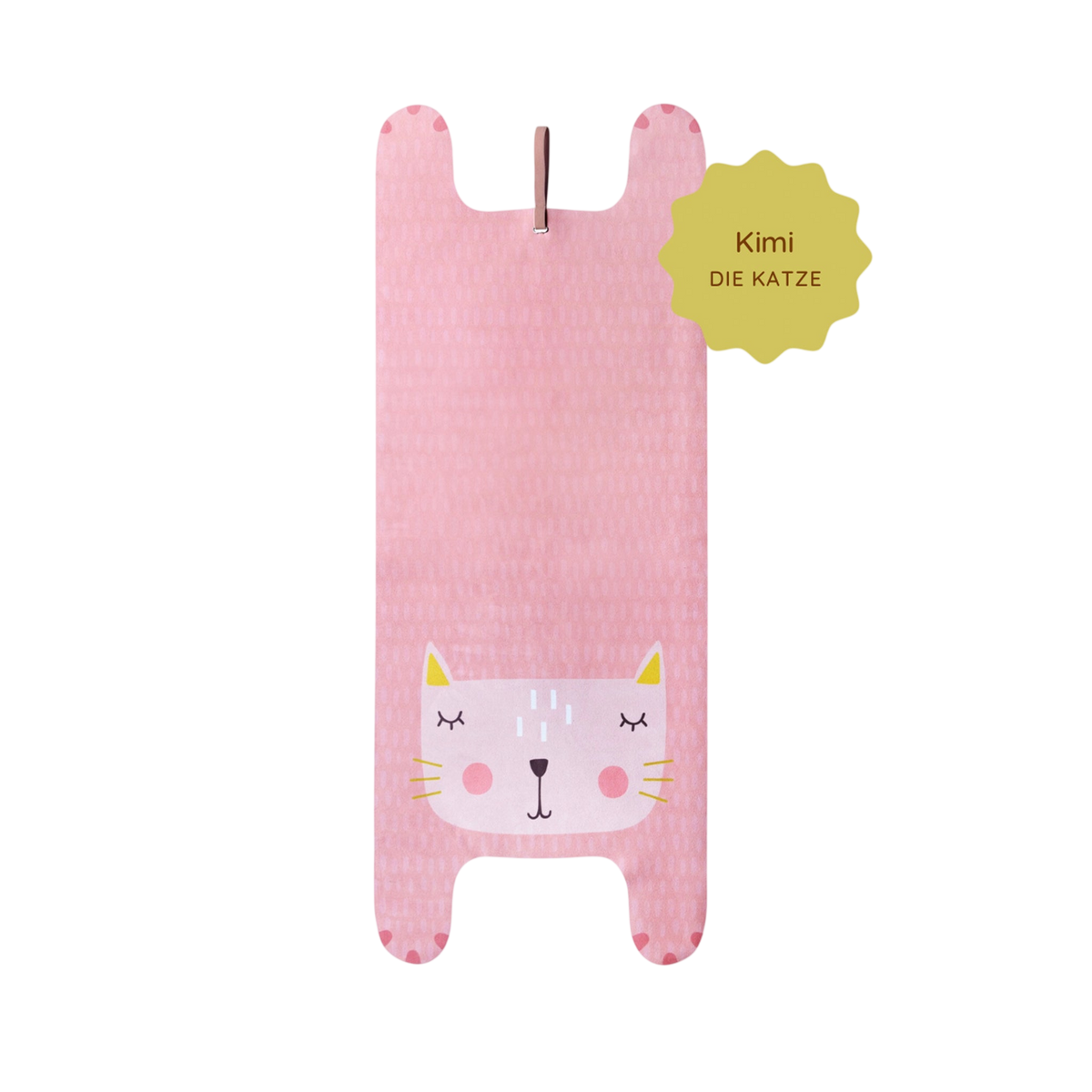 Kimi the Cat Children's Yoga Play Mat - Pink