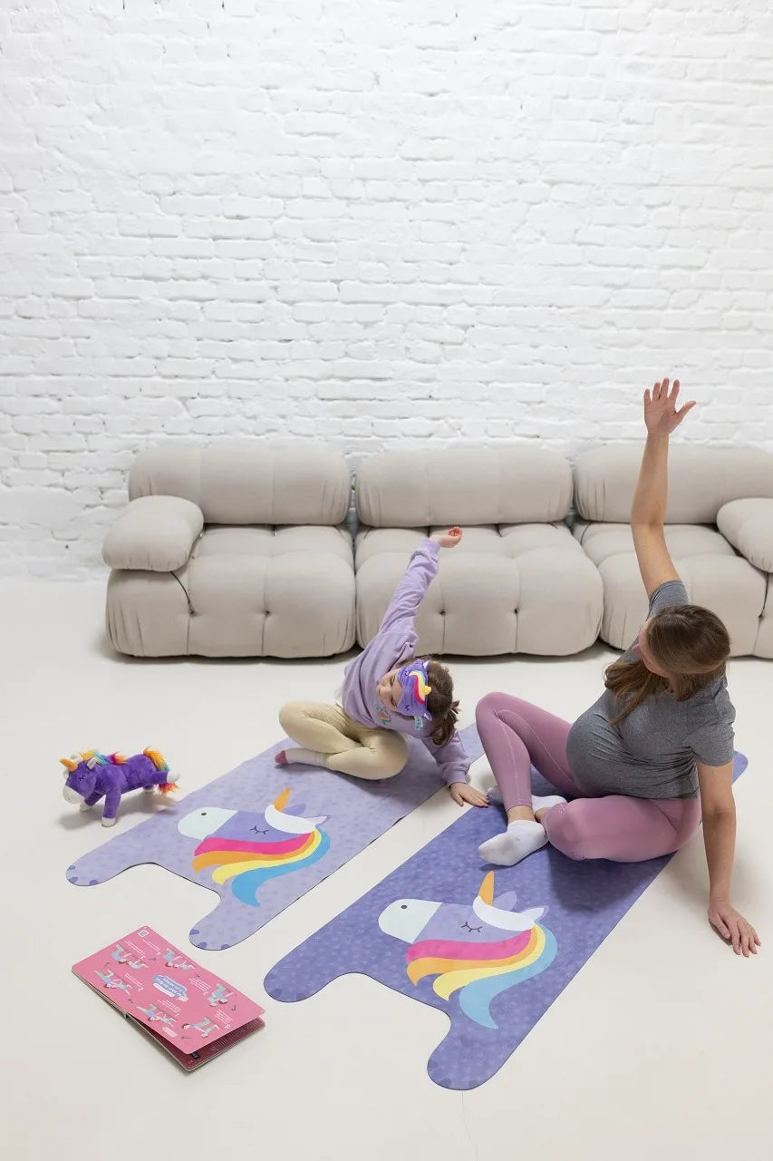 Eagle Magic Unicorn Yoga Play Mat - Purple