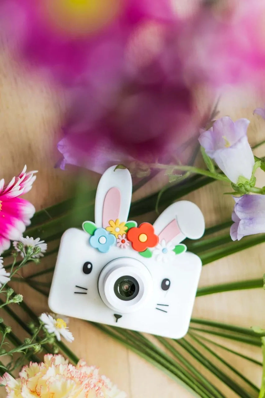 Kinder-Kamera C1 - Zoo Freunde Hase mit Blumen