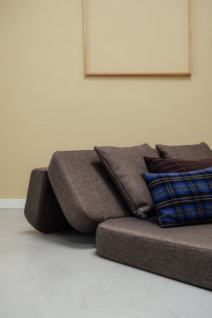 XL Soft Folding Sofa, Brown/Sand