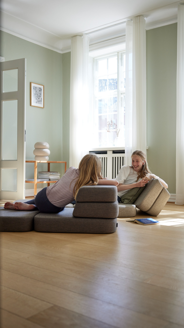 Single Folding Sofa, Beige/Sand