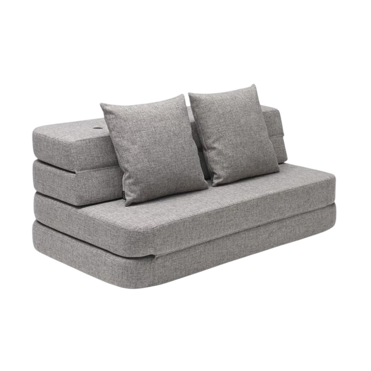 XL Soft Gray Fold-Out Sofa