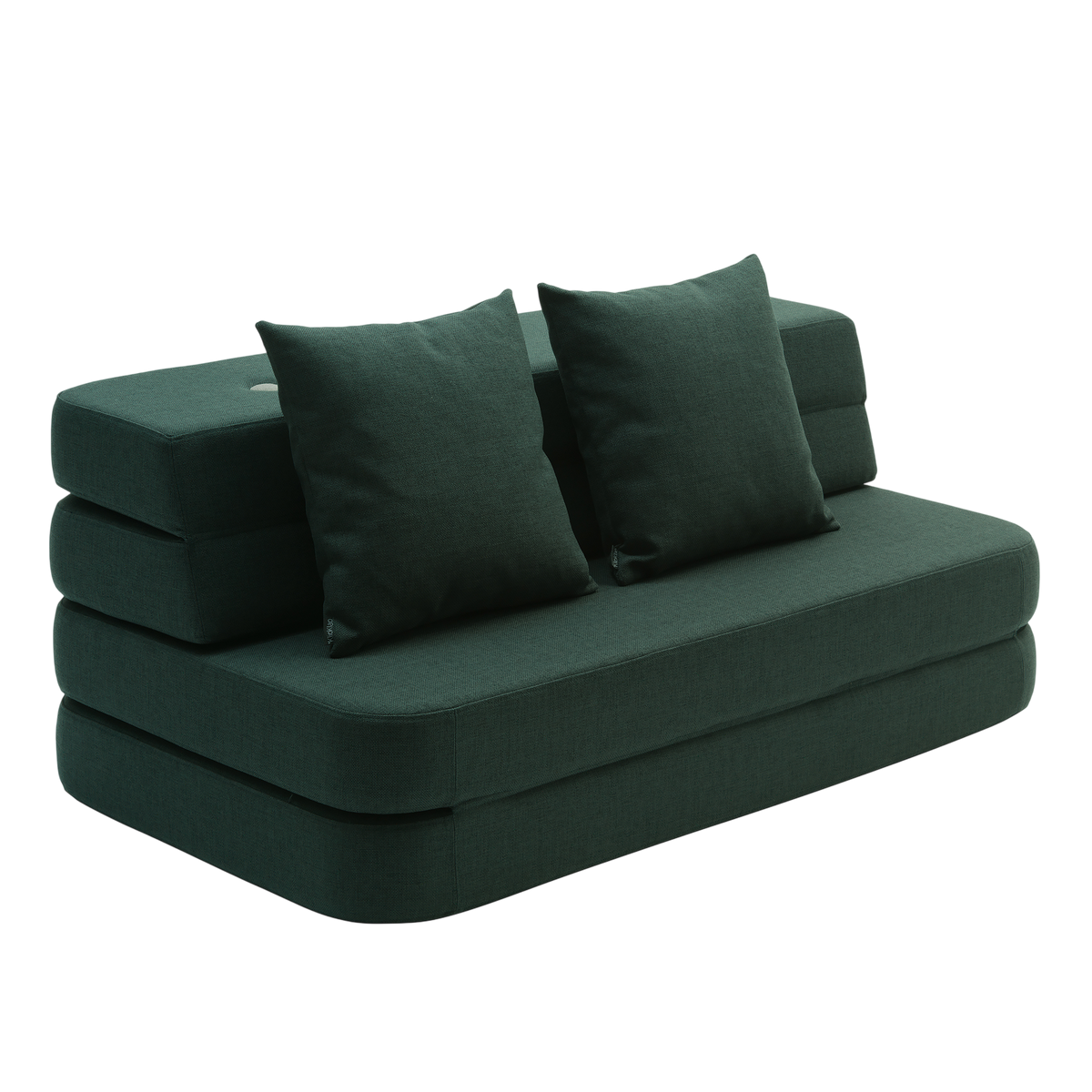 Folding Sofa, Dark Green/Light Green
