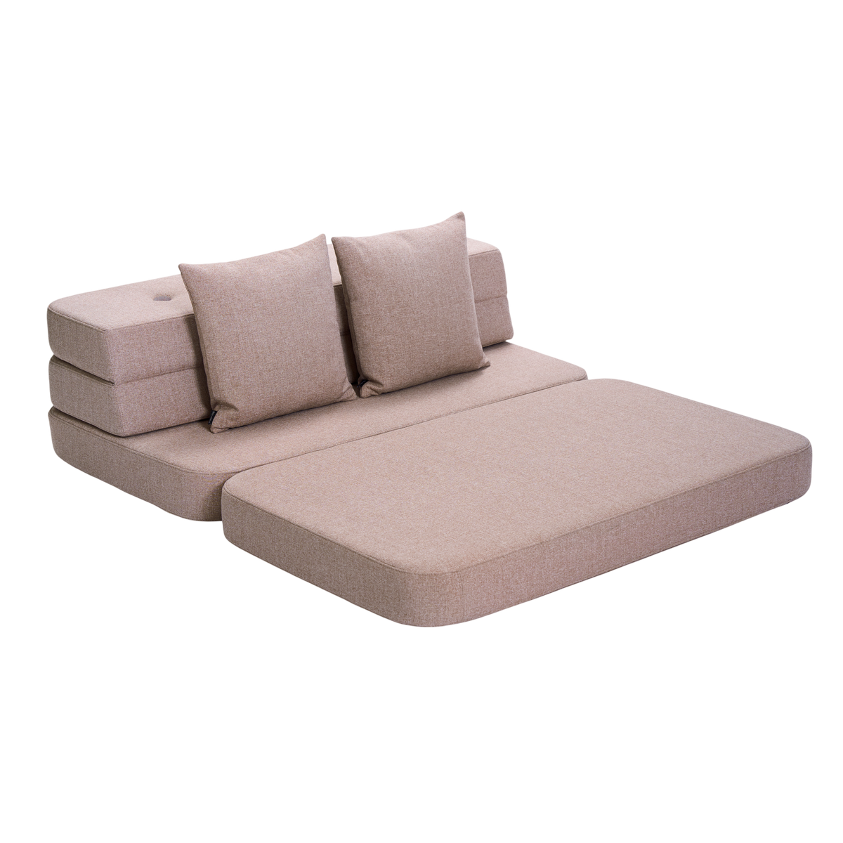Folding Sofa in Baby Pink/Pink